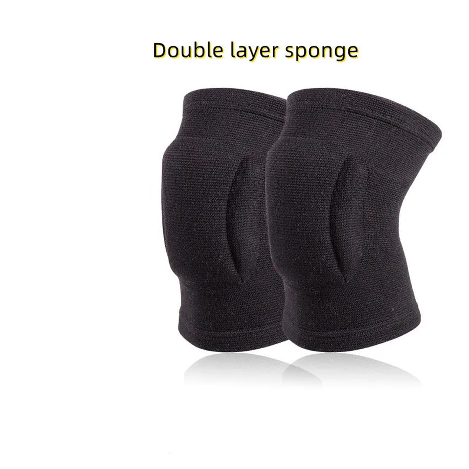 Genouillères de Sport antidérapantes, Soutien, 1 Paire, éponge épaisse et Respirante, Compression, pour Le Volley-Ball et la Danse en extérieur.