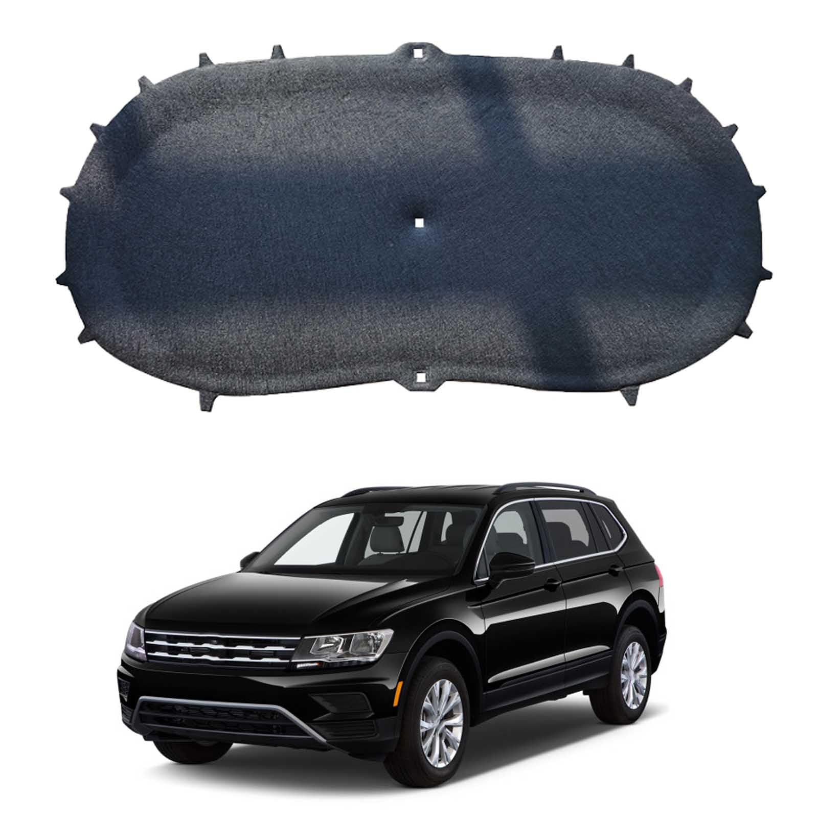 Papep Normal Heat Shield & Soundproof Cotton For Volkswagen Tiguan Oe: 5N0863831b, Bonnet Engine Insulation Mat, Noise Reduction Thermal Liner Cover For Car Hood
