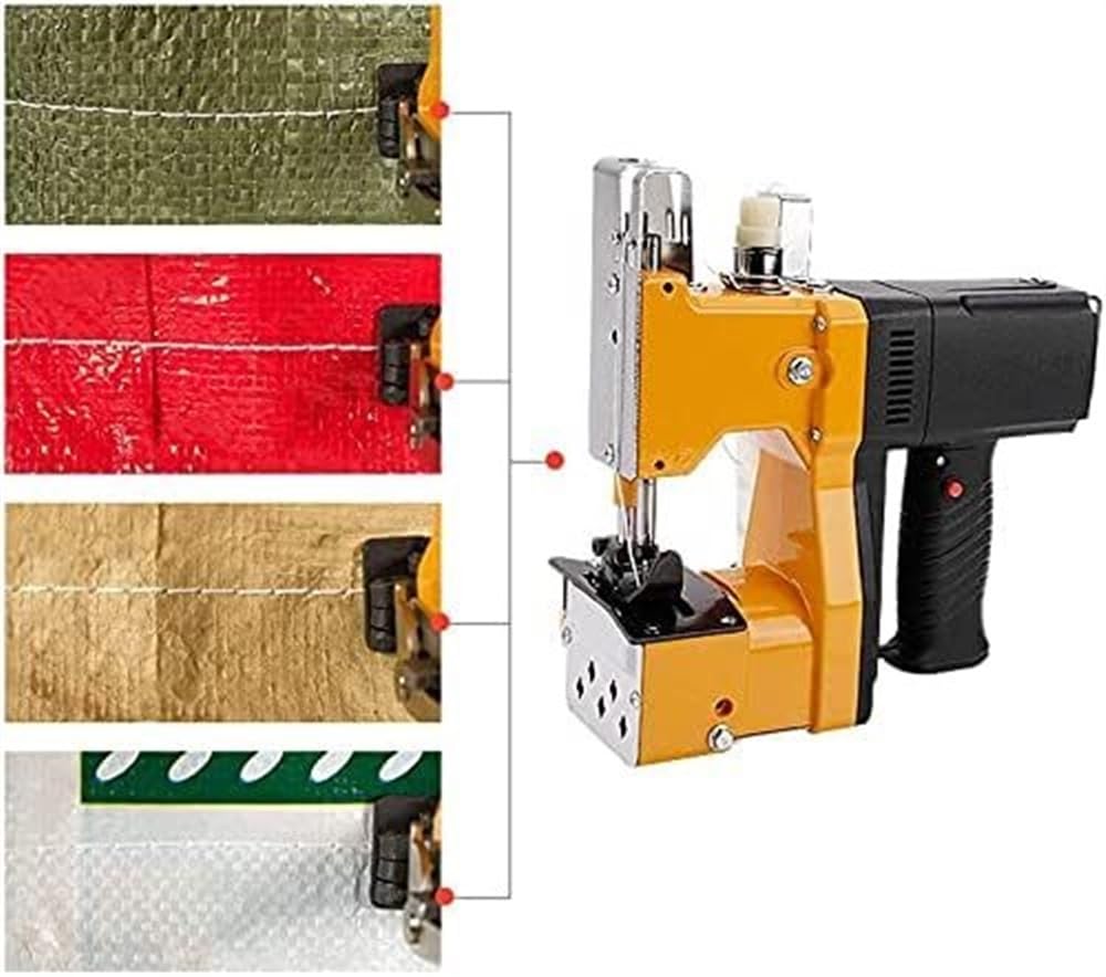 Macchina da cucire portatile, macchina da cucire elettrica per ricamo, cucitrice per sacchetti intrecciati, pelle di serpente, carta di riso, plastica, versatile più vicino per artigianato