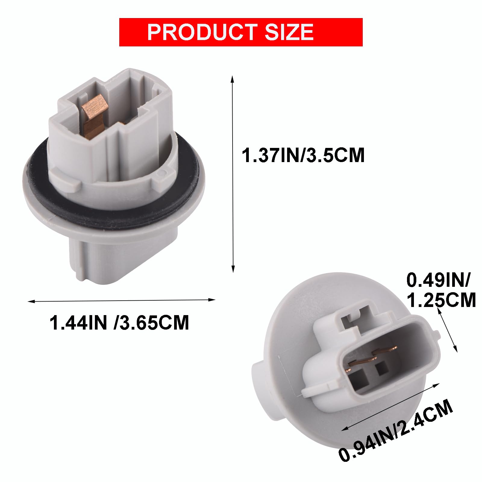Lot De 2 Connecteurs De Clignotants Avant Pour Toyota 2005-2015 - Compatible Tacoma, Tundra, Corolla… - Avec Douilles D'ampoule - 7