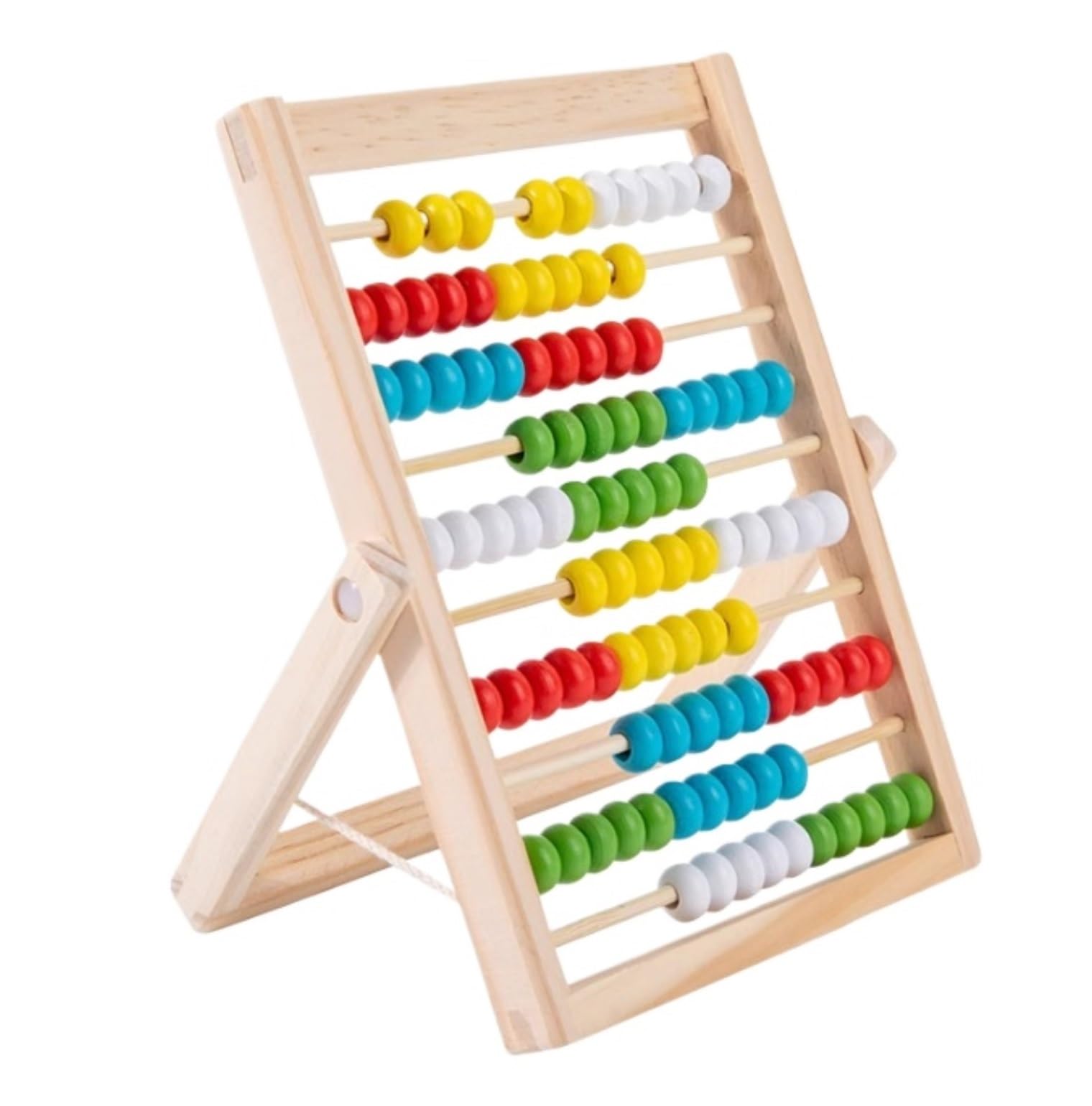 Abaco Pallottoliere Robusto Imparare La Matematica Abaco for Classe in Legno A 10 Righe for con Perline Multicolori Scuola Tradizionale