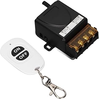 12V-75V Relay Remote Switch, Wireless RF Remote Control Switch,433Mhz Transmitter Receiver, Relay Drive Power Switch for Car Remte Control, Light Control