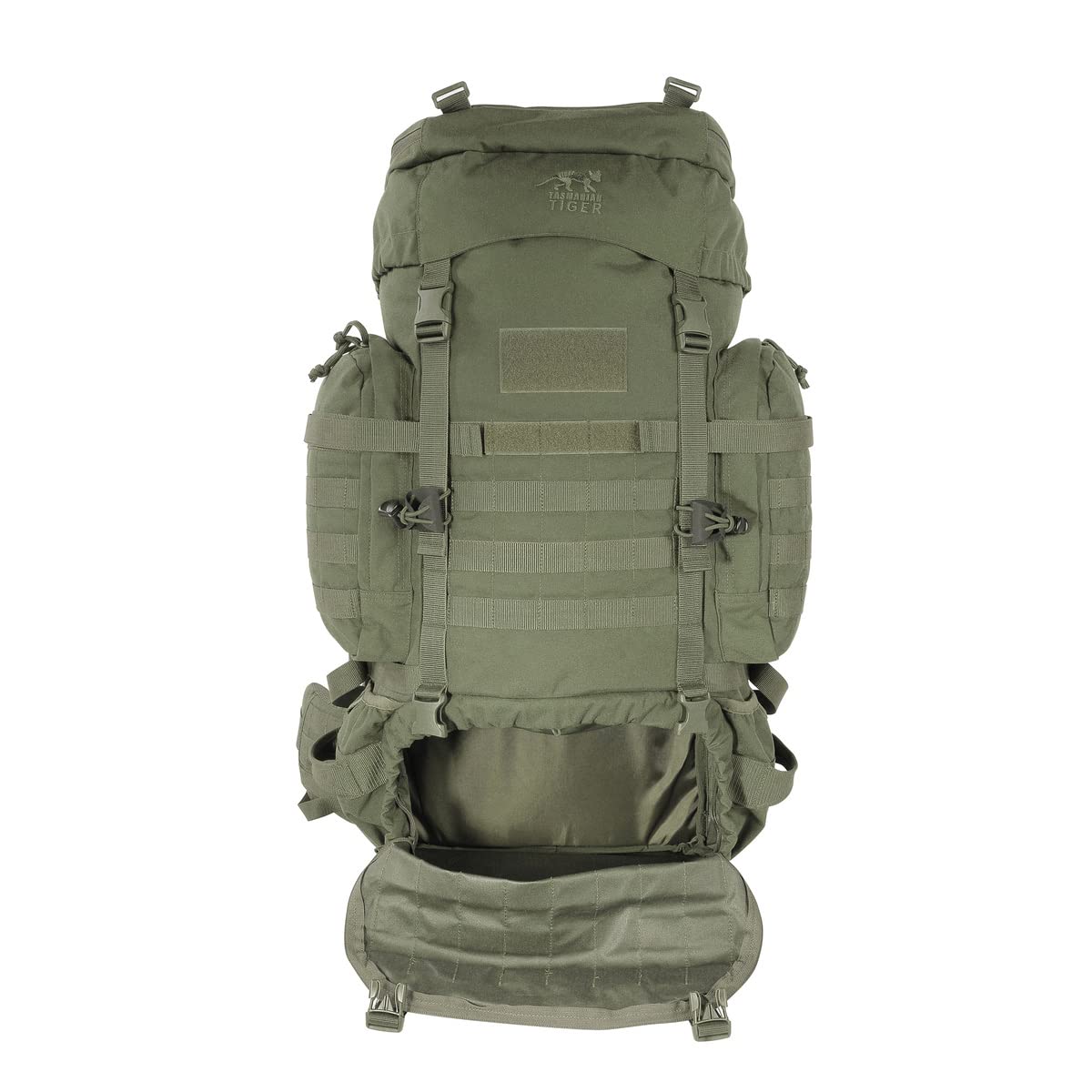 Tasmanian Tiger TT Raid Pack MKIII 52 Liter Militär Outdoor Rucksack mit abnehmbarem Hüftgurt, Molle System kompatibel und Trinksystem-Vorbereitung