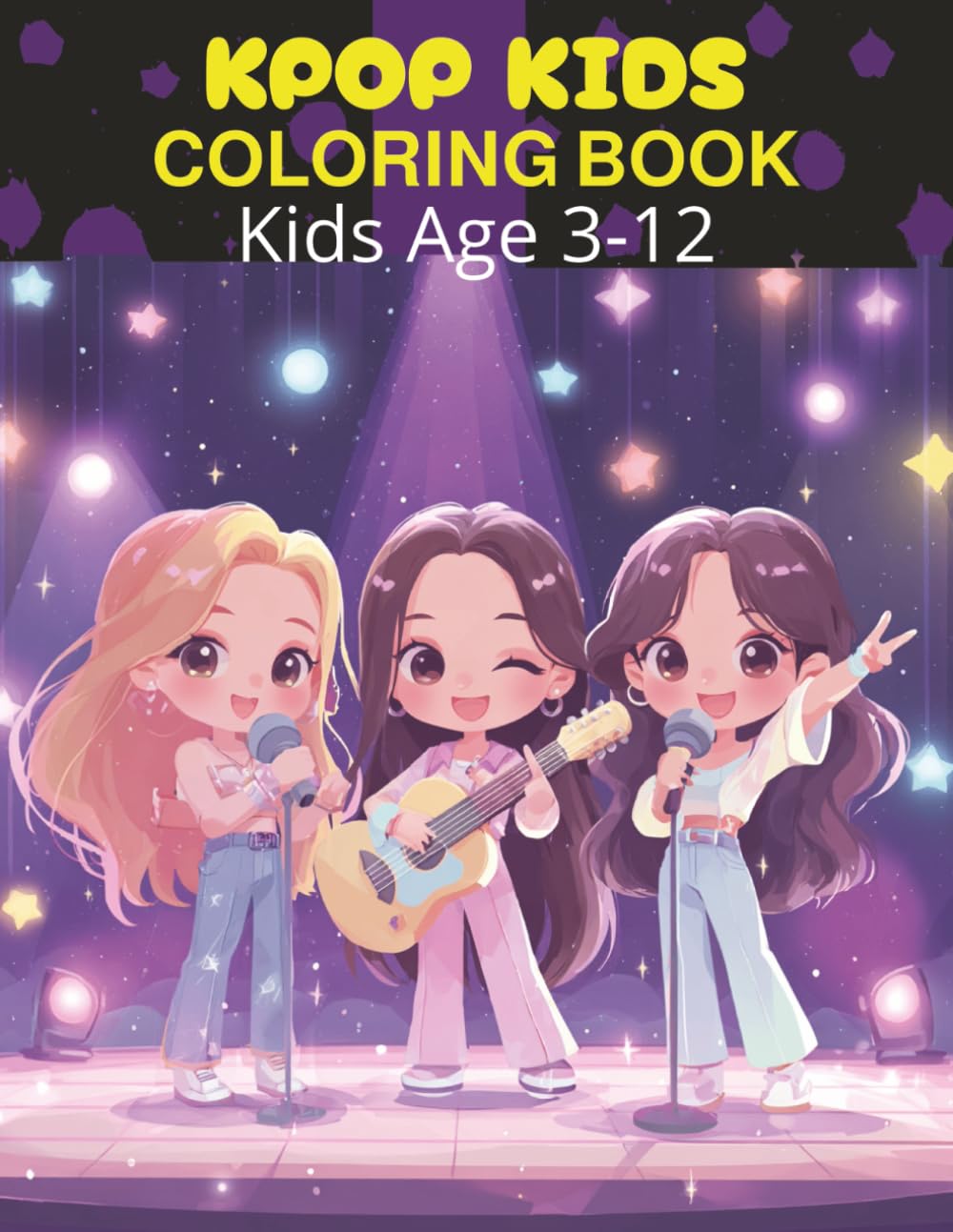 KPOP Kids Coloring Book: K-Pop Kawaii Coloring Book for Kids 3–12 | Cute Idol Characters, Fashion Looks & Fun Scenes (K-pop Magic Book Series)