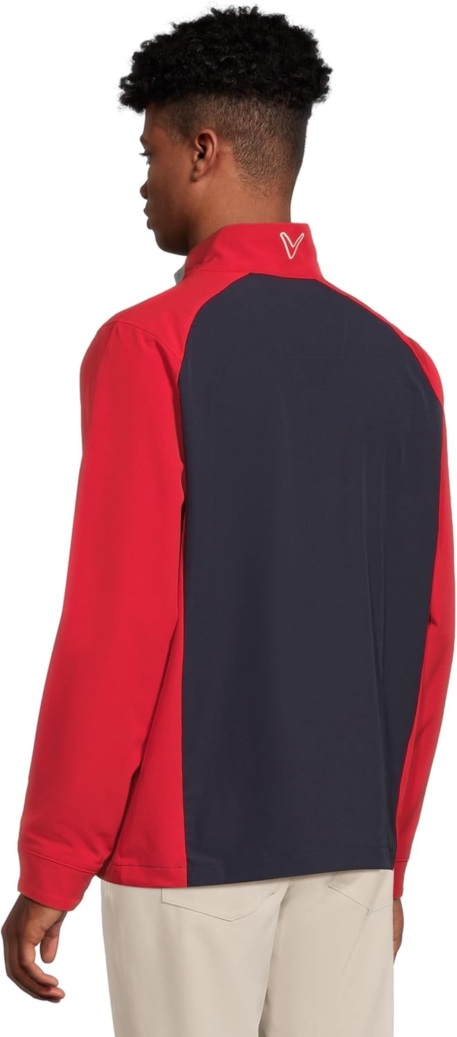 Callaway Men's Long Sleeve 1/2-zip Wind & Water Jacket