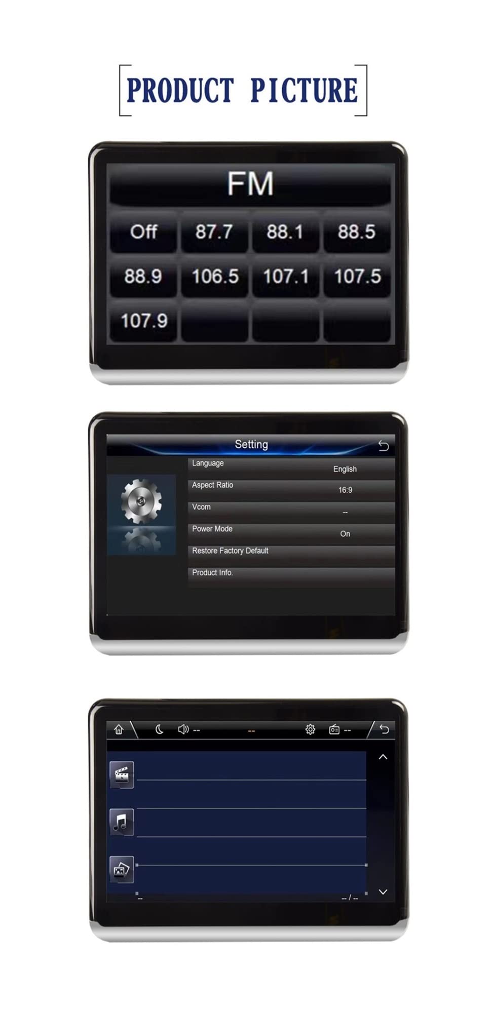Lettore poggiatesta per Auto Touch Screen da 10,1 Pollici MP5 Opzionale Screen Dvd Monitor for Auto for(WiFi Version 2 32)