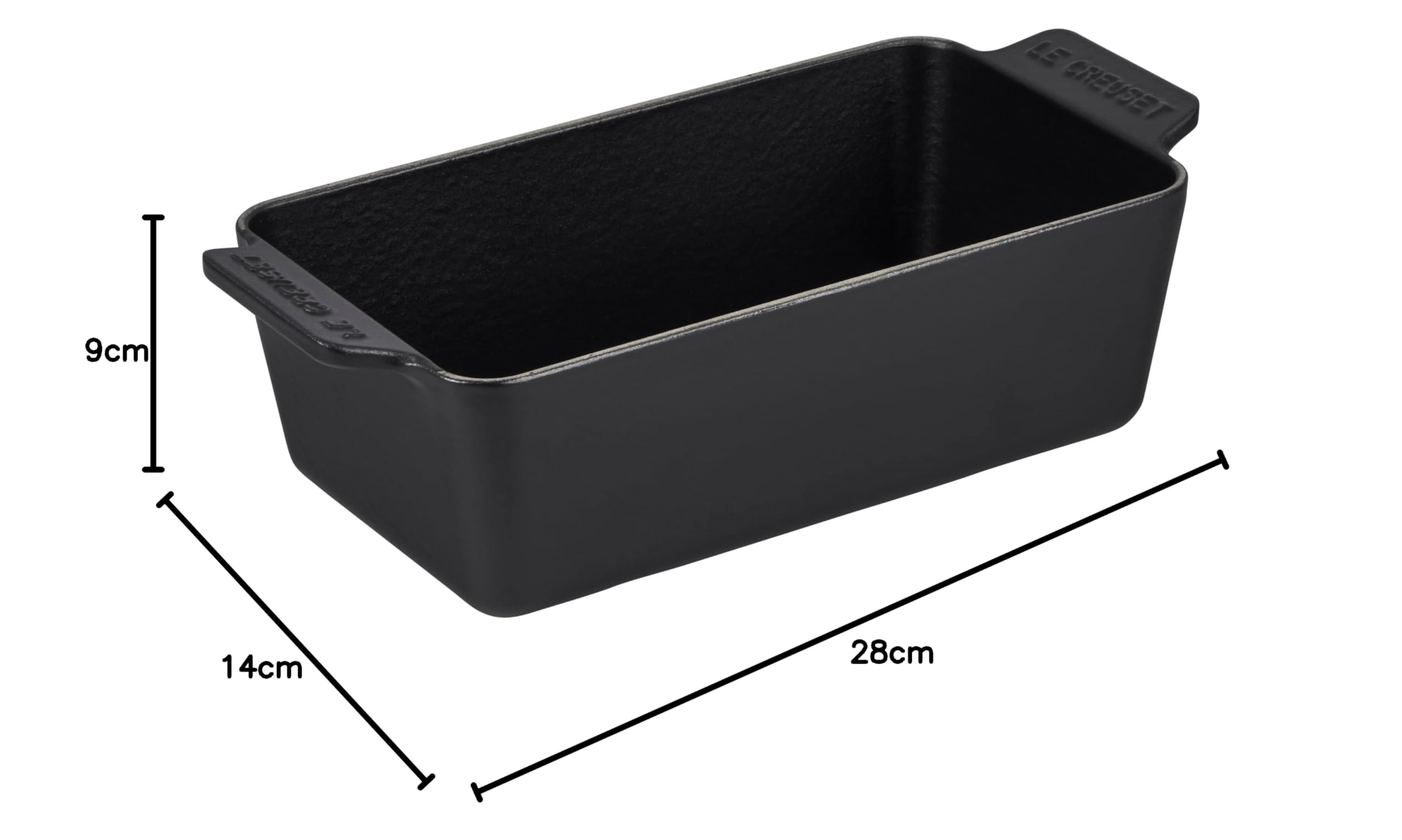 LE CREUSET - Tabuleiro Rectangular 23 Negro Mate 20221230000422