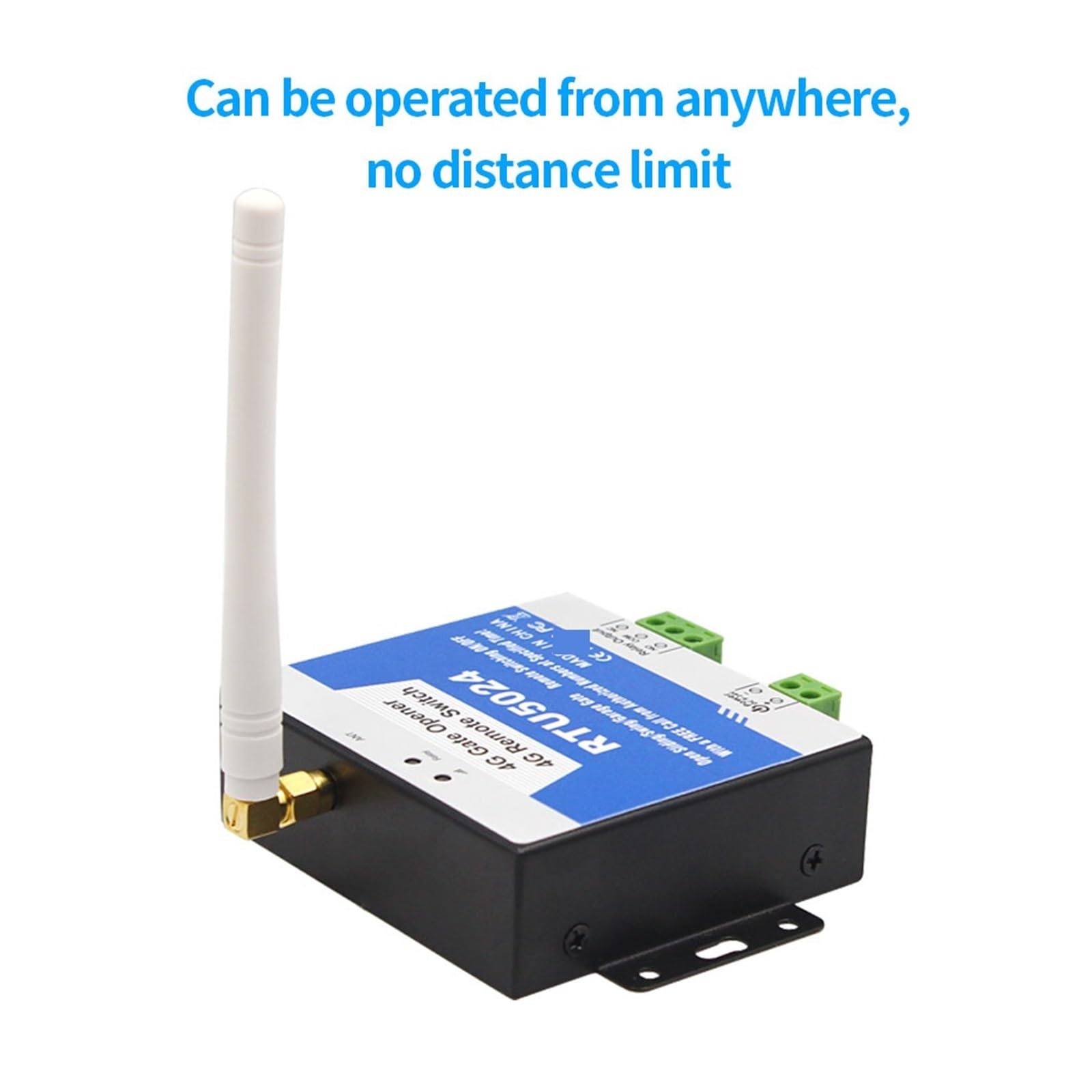 Kit Cancello Scorrevole, 4G Multibanda RTU5024 GSM SMS Apri del Cancello Relè Interruttore di Controllo A Distanza Senza Fili Porta di Accesso Controler 4GLTE Apriporta Chiamata Gratuita,per Giardino