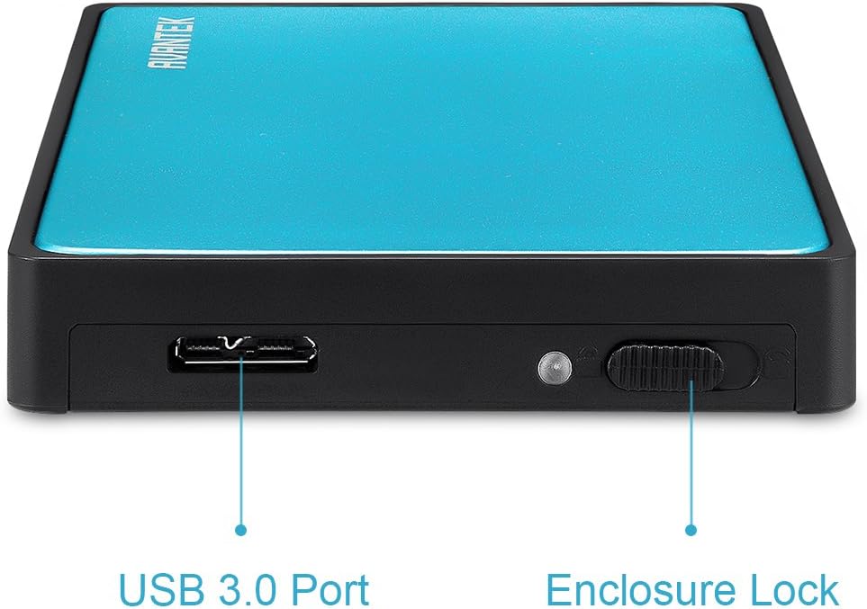 AVANTEK USB 3.0 to 2.5-Inch SATA I II III External Hard Drive Disk Enclosure Case [Supports HDD & SSD Up to 4 TB, Tool-Free Installation]