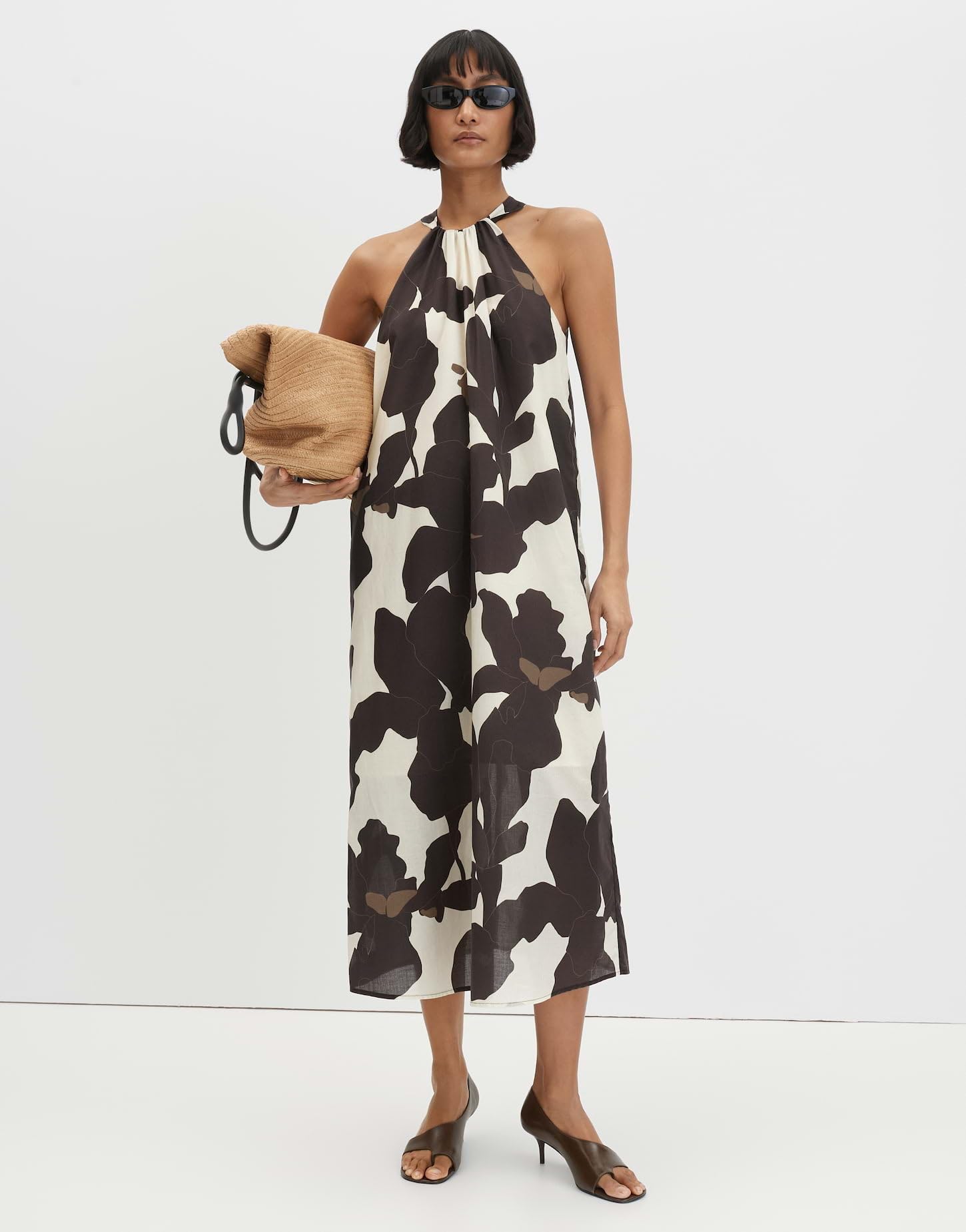 someday Damen Midikleid | Neckholderkleid mit floralem Blütenprint