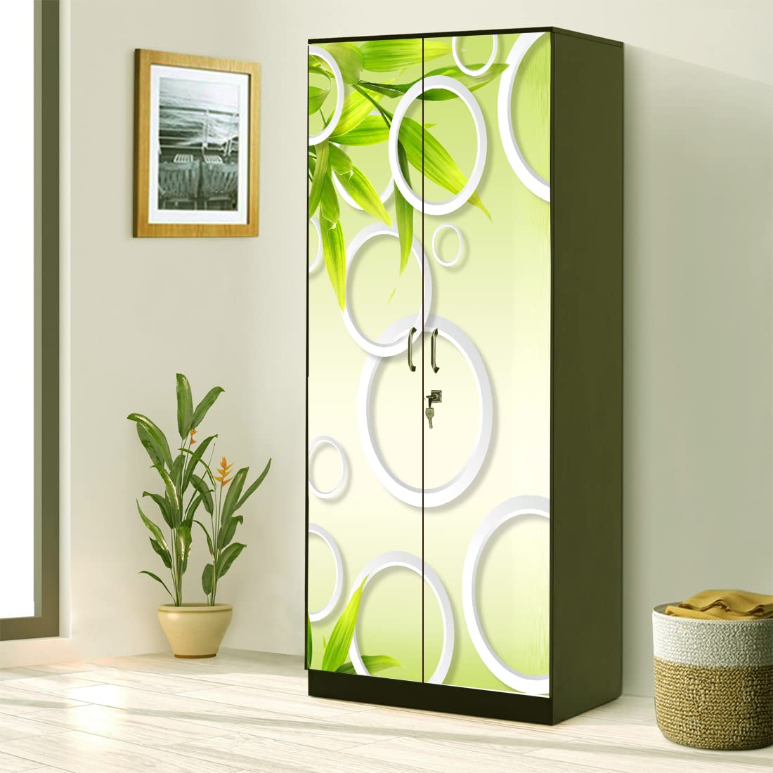 WallDaddy Self Adhesive Almirah Stickers, Wall Stickers, Decorative Sticker Wallpaper for Home Wardrobe Doors (Neem Gola Almirah) PVC Vinyl Size Large (39 x 84 Inch) (B09W1CK6V7) Amazon Price History, Amazon Price Tracker