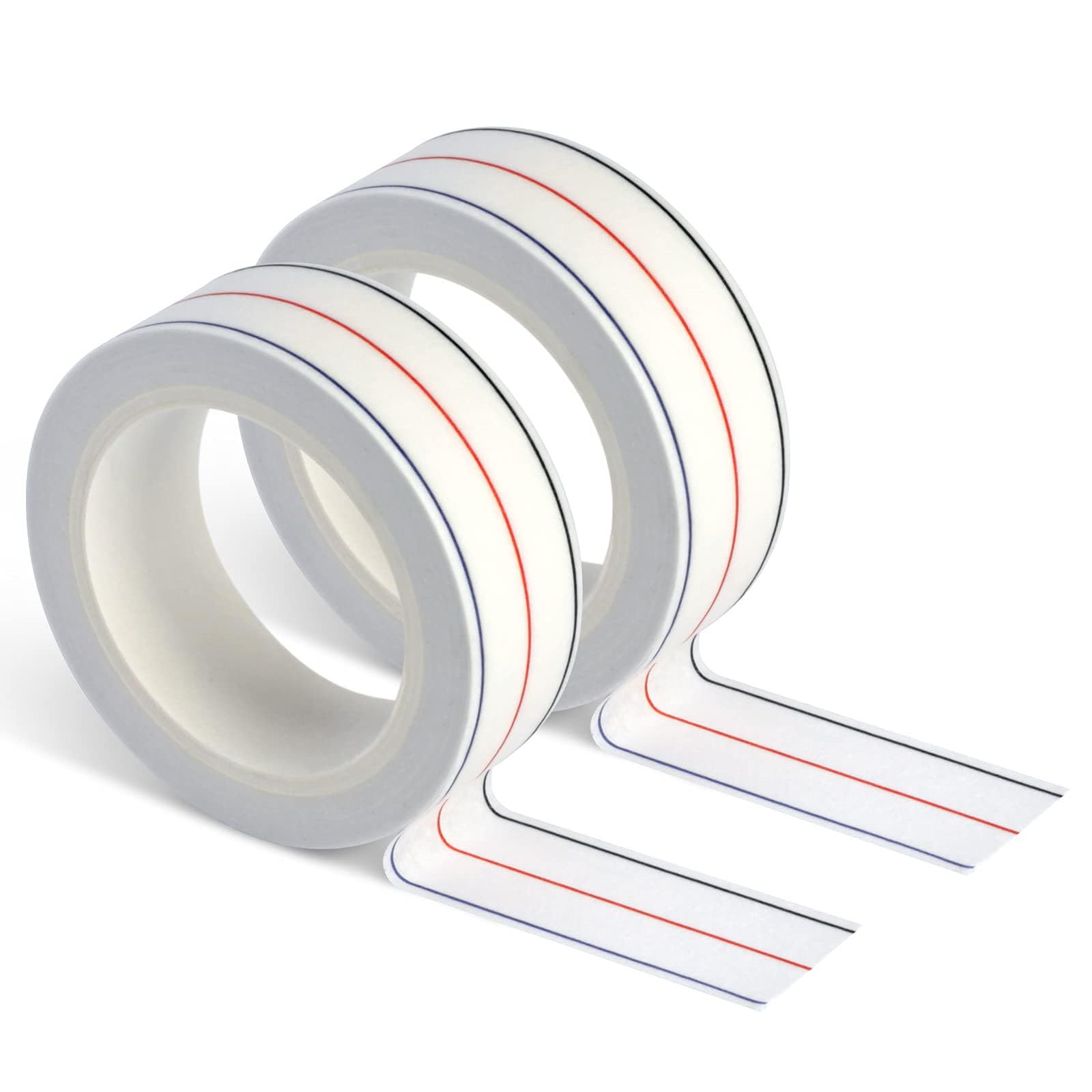 HBSTUDIO 1/4" Seam Diagonal Seam Tapes,10 Yard Each Roll Sewing Basting Tape for Stitching Straight Diagonal Seams Instruction Tool (2Pack)