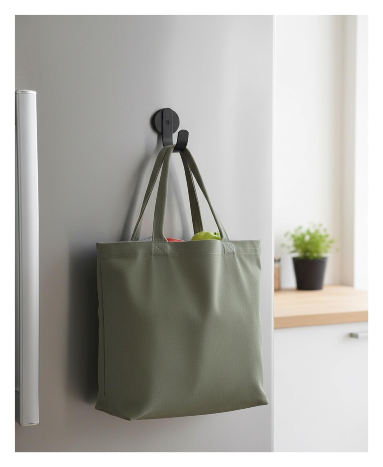 Gancho magnético Fuerte: Colgador magnético de NdFeB Resistente, a Prueba de arañazos y fácil de Instalar for frigorífico y Puerta. Ideal for el hogar(with Timing Function,8PC)