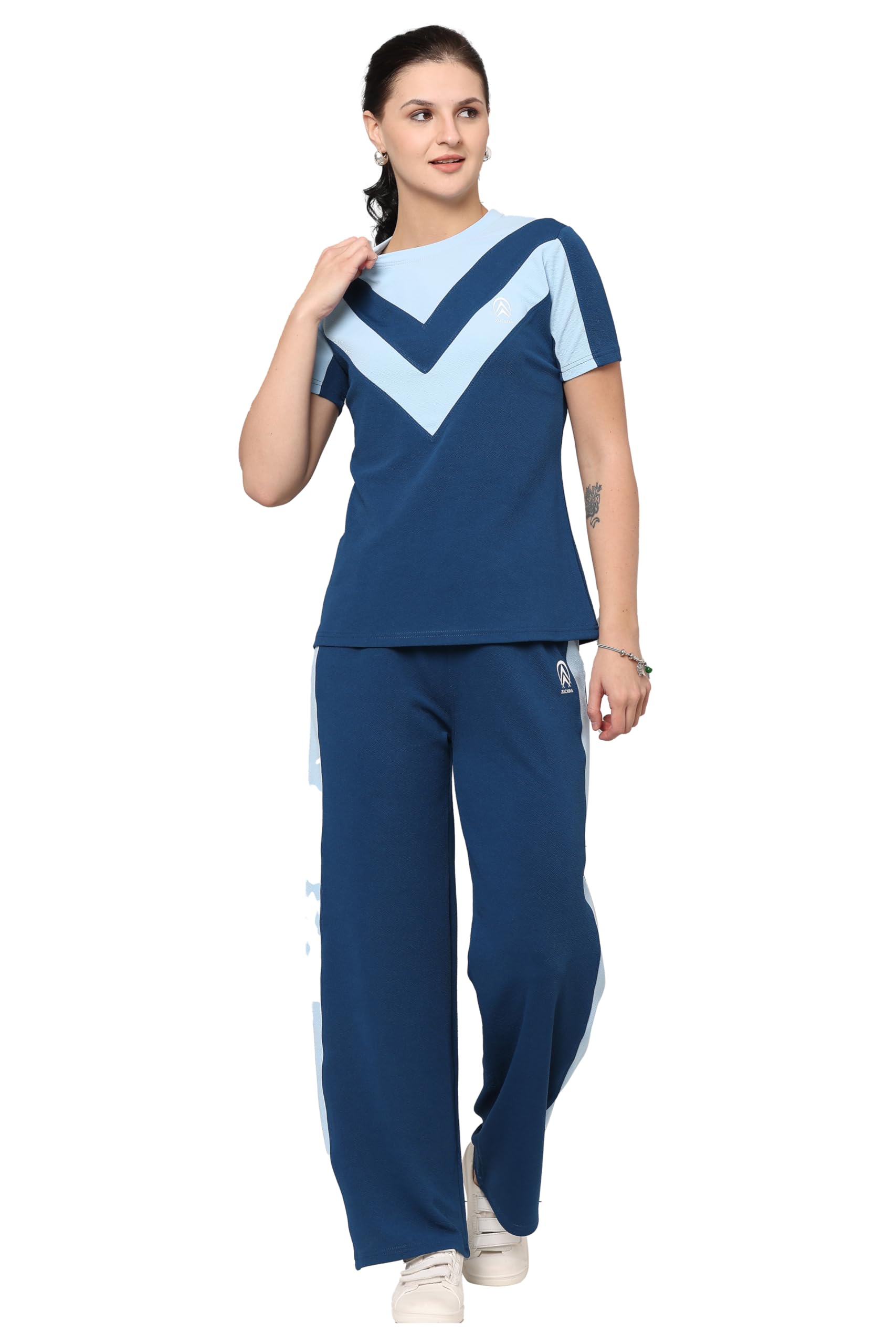 Jhoomantroo Women's Workout tshirt & Pant | yoga wear | Workout Set | Co-ord Set For Girls & Womens-picture-16