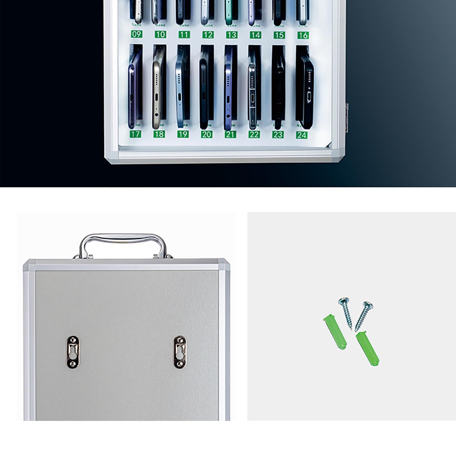 Caja fuerte digital para guardar llaves y código de teléfono celular, pequeña caja fuerte para dinero, ideal para oficina, aula y gimnasio (29 x 20 x 49 cm)
