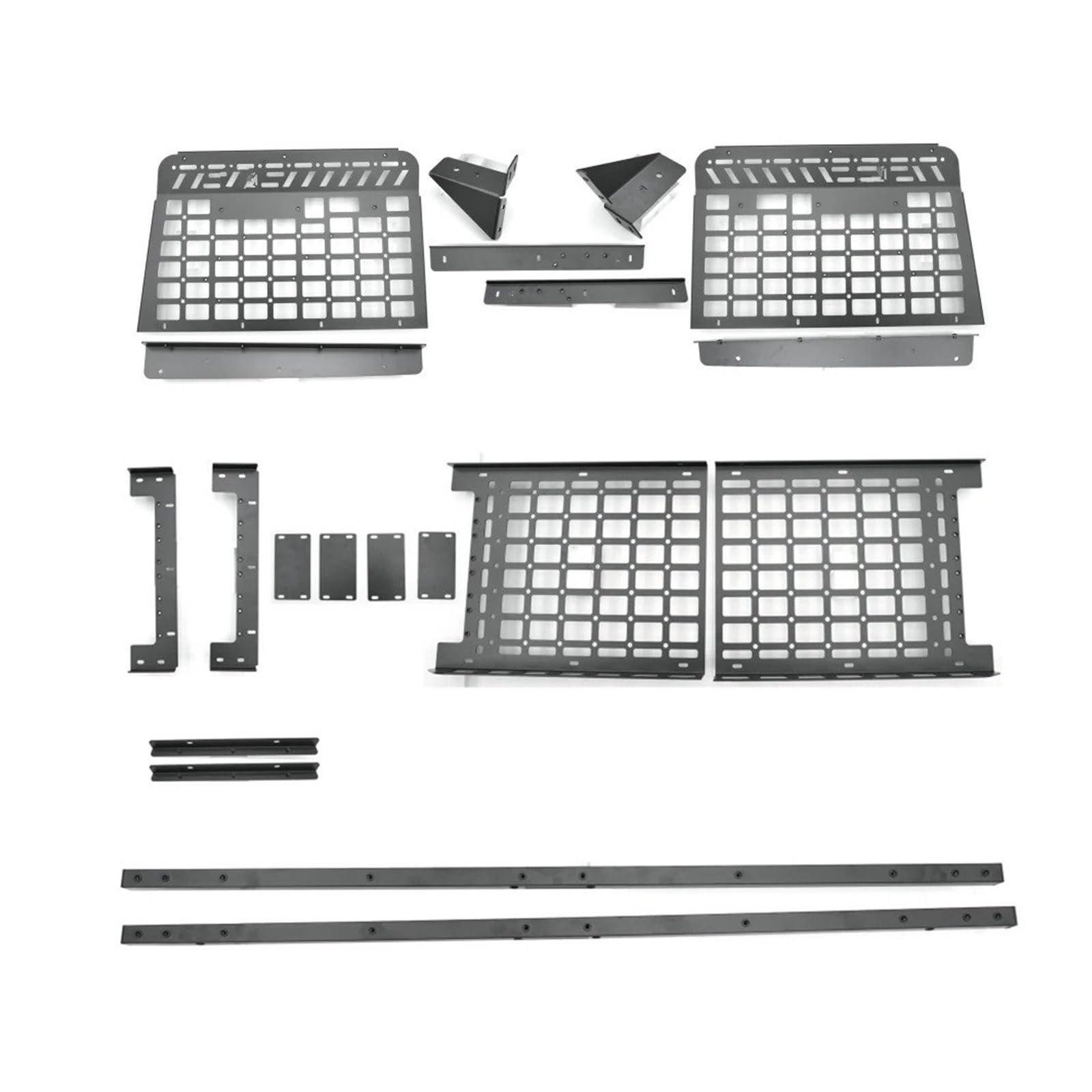 Lhdktee Cargo Cover For Jeep For Wrangler JL 4-Door 2018 2019 2020 2021 2022 2023 2024-2025 Trunk Modular Storage Panel Cargo Shelf Organizers Racks Rear Trunk Parcel Shelf