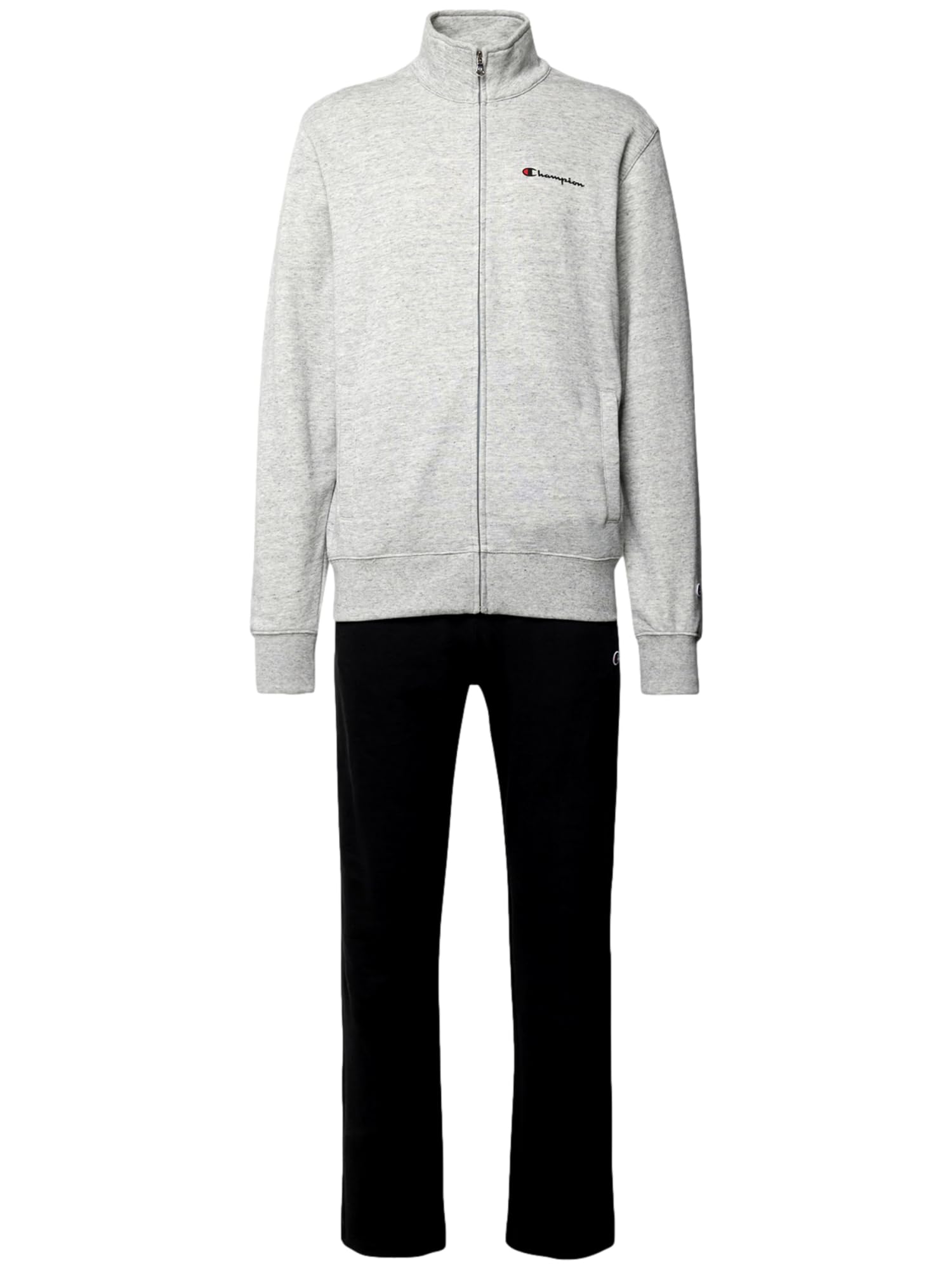 Champion Męski Legacy - ICONS Sweatsuit małe logo, szary (EM021), S, Szary (EM021), S