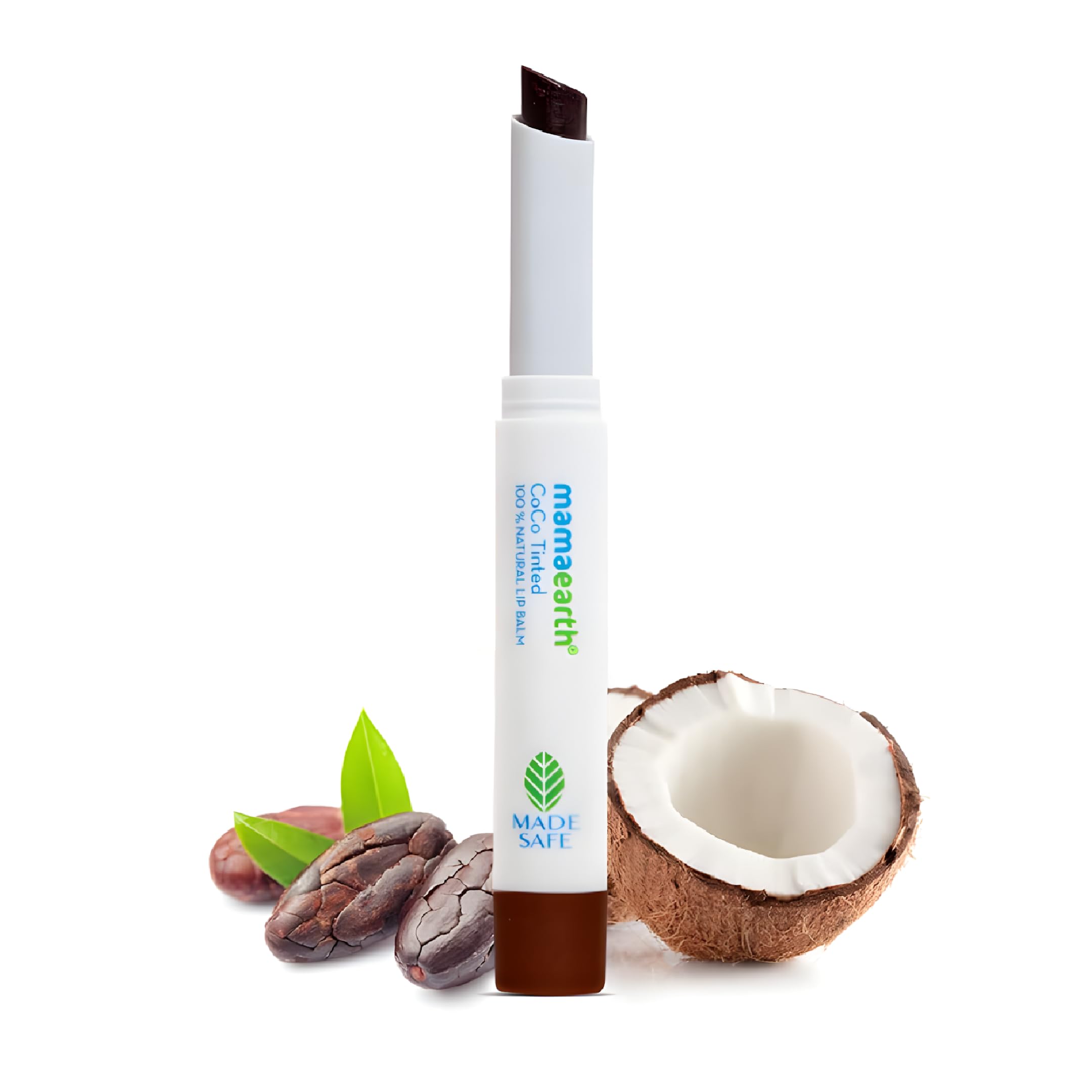 Mamaearth CoCo Tinted 100% Natural Lip Balm for women, with Cocoa and Vitamin E - 2 g