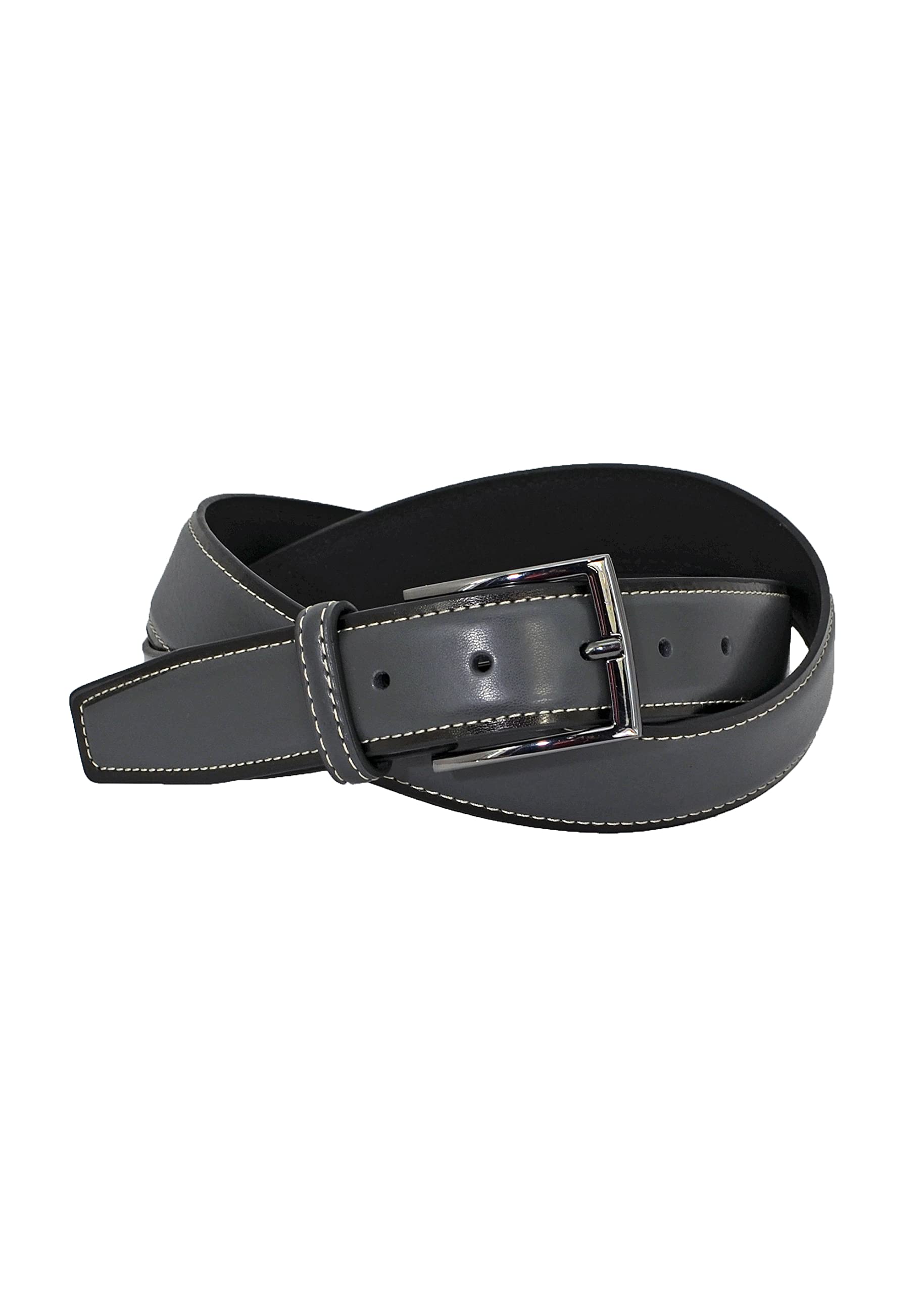 Duchamp London Mens Leather Belt (Charcoal, 36)