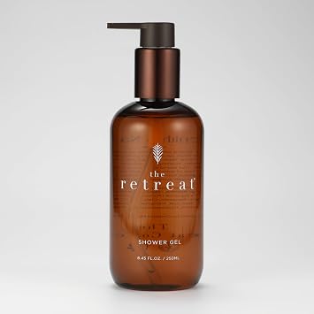The Retreat Luxury Shower Gel with Aloe & Vitamin E Gentle Cleansing & Hydrating Body Wash Refreshing Spa-Inspired Scent Cruise-Inspired Bath Experience All Skin Types 8.45 fl oz 250 ml
