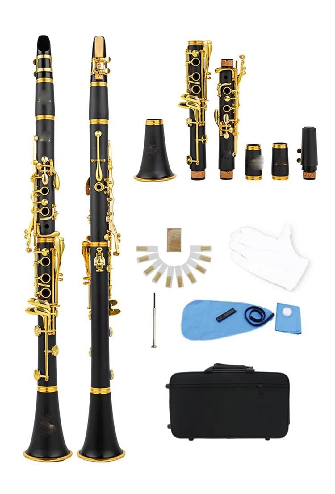 Clarinete De Resina ABS Clarinete | Si bemol de 17 teclas (Si bemol)