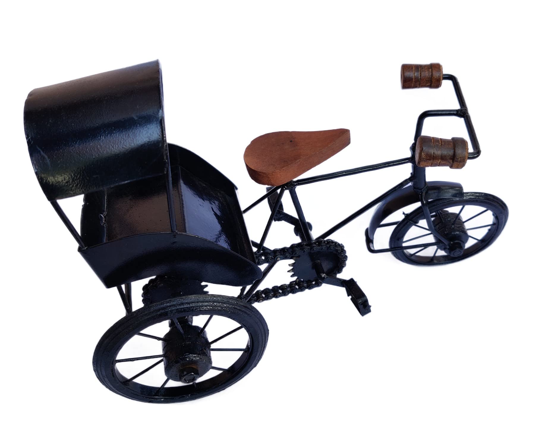 Buy SHEEN TRADERS Wooden Wrought Iron Cycle Rickshaw Toy for Kids and