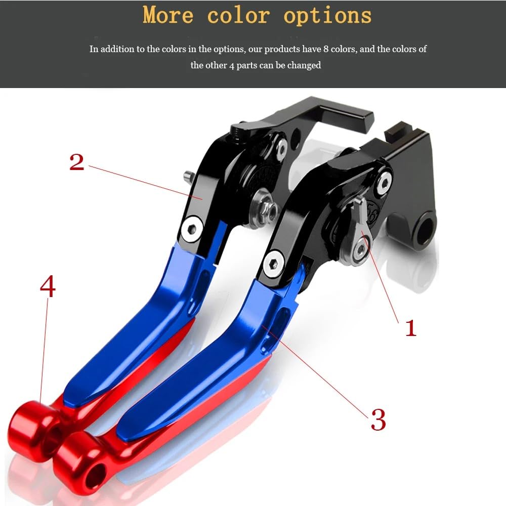 Per SH300 SH 300 2008 Accessori Moto Regolabile CNC Pieghevole Extensibile Maniglia Freno Maniglia Frizione Leve Rosso + Nero + Rosso