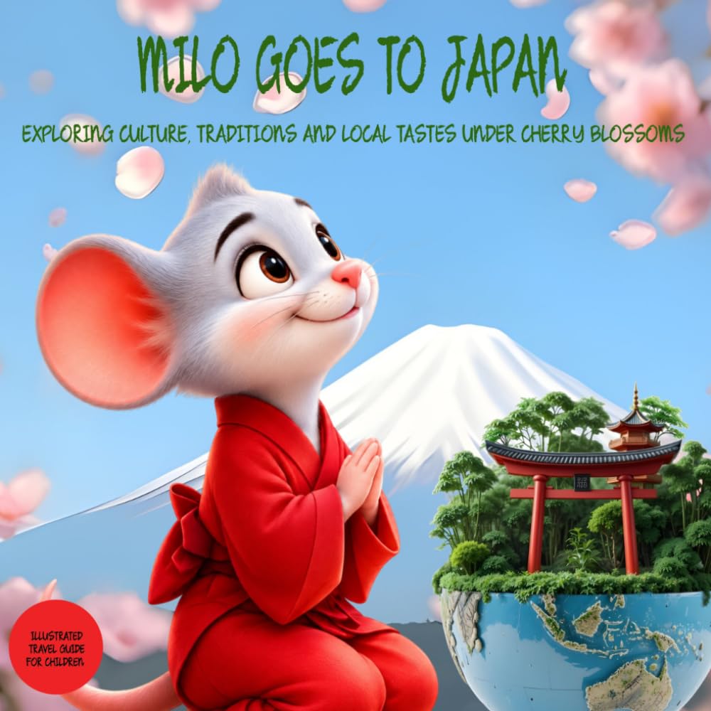 Milo Goes to Japan: Exploring Culture, Traditions And Local Tastes Under Cherry Blossoms. Illustrated Japan Travel Picture Guide for kids ages 2-9 (Milo's Explorers Club)