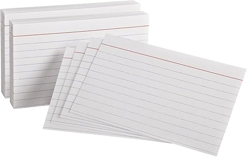Oxford 3 X 5 pesado peso Ruled índice Card, Blanco, 100 Count (63500)