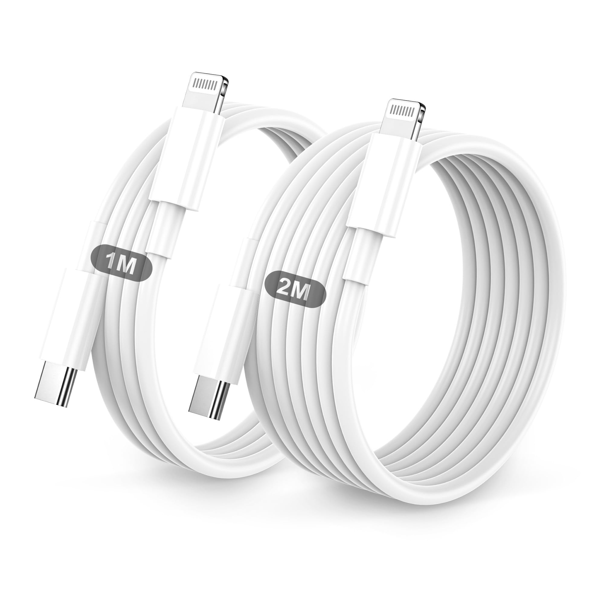 Cavo For IPhone USB C Lightning,Cavo Di Ricarica Rapida,2 Pezzi 1m+2m Cavetto USB C Lightning For IPhone 14/Pro/Max/13/13Pro/Max/12/Pro/Max/Mini/11/Pro/Max/Se/Xs Max/Xs/Xr/X/8/Plus/7/Plus/6/Plus/Ipad