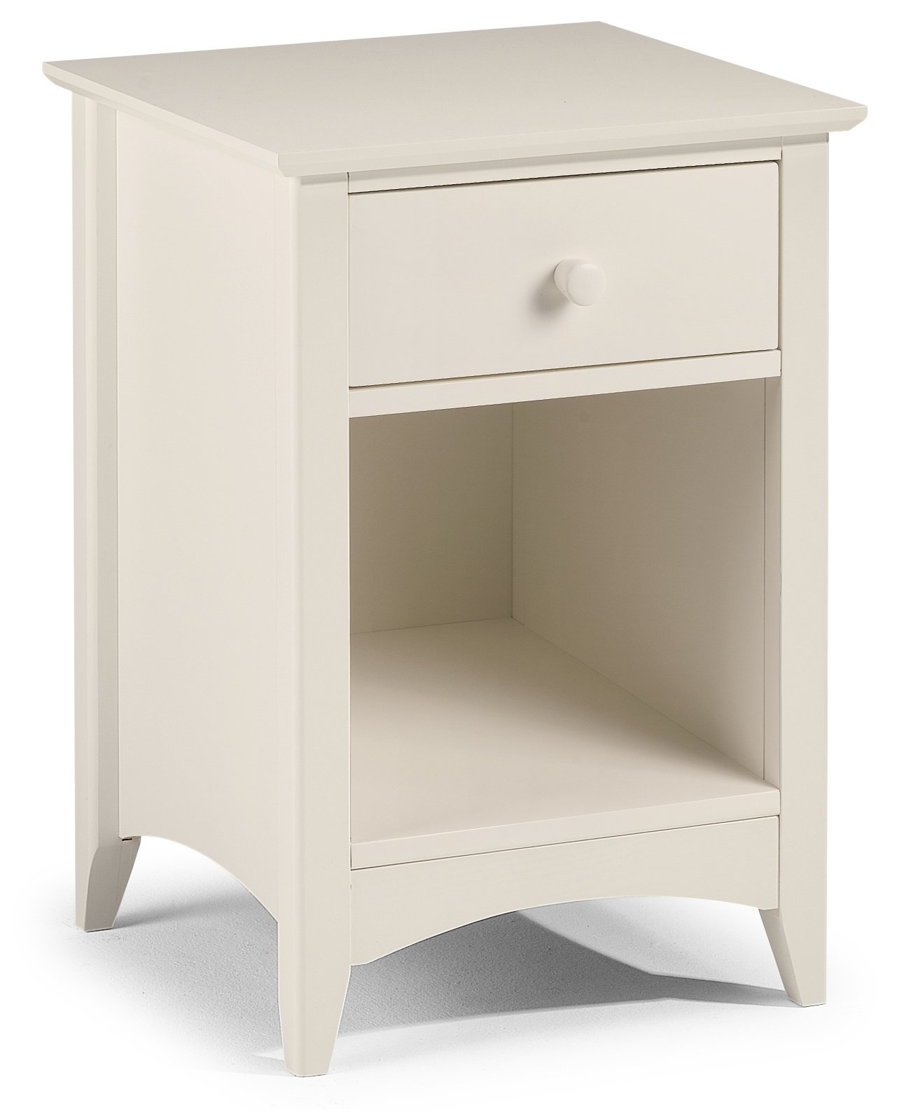 Julian Bowen CAM010 Cameo Bedside, Default_no_Selection_Value, White