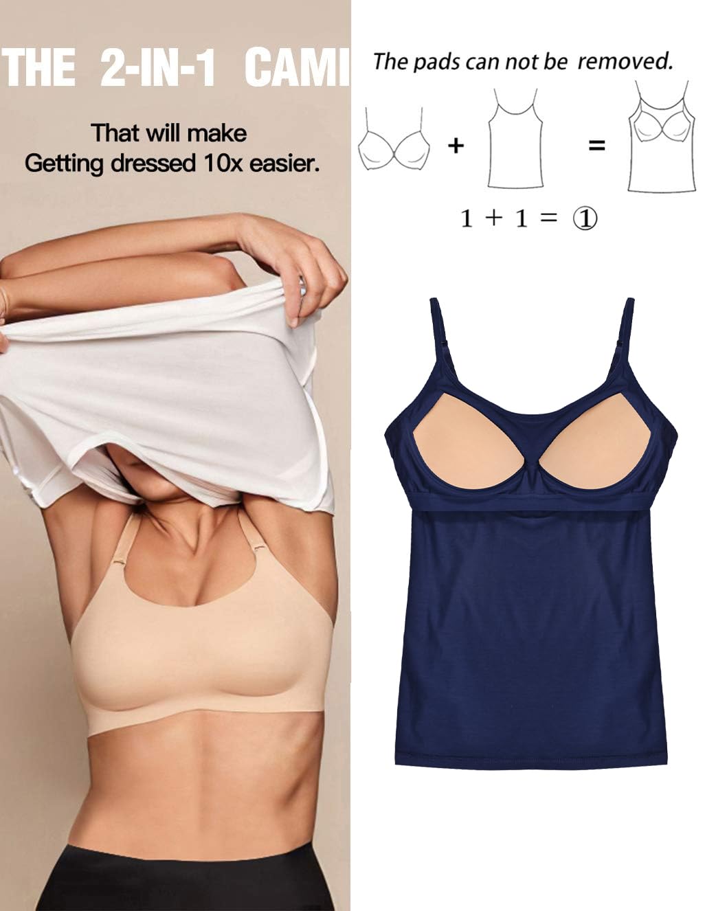 STARBILD Camiseta Interior para Mujer Camiseta Tirantes Ancho Mujer Microfibra antibacteriana Transpirante Sin Costuras