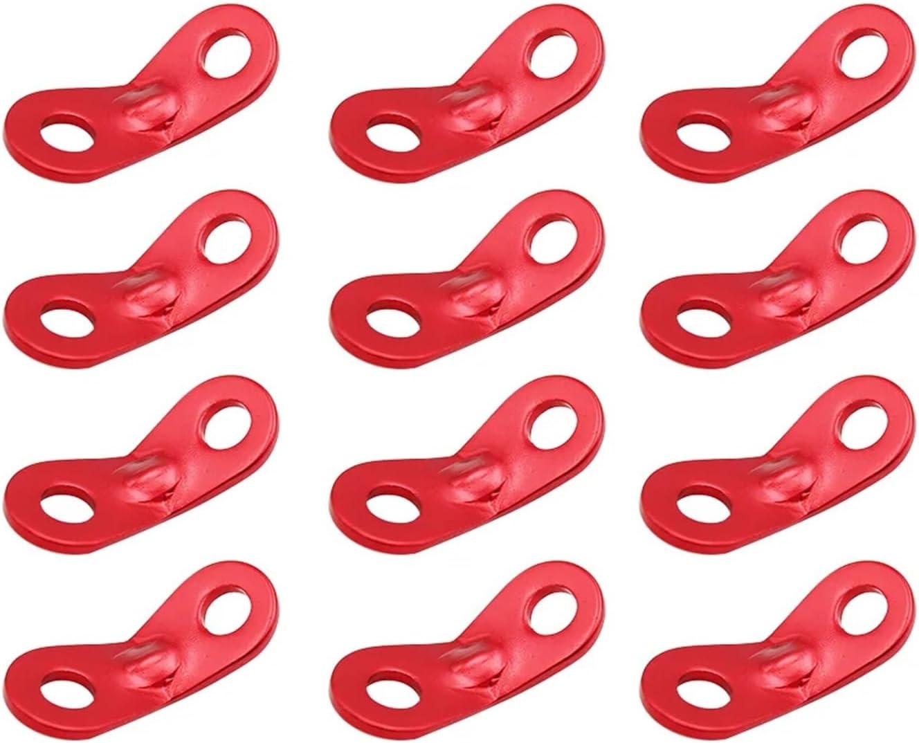 60Pcs Rope Buckle Tent Wind Adjuster Stopper Tensioner Aluminum Alloy Camping Fastener