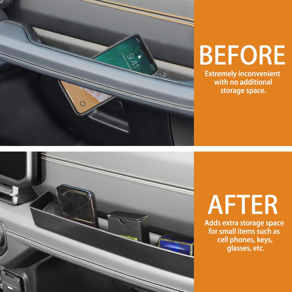 FSYHKJ GrabTray Passenger Grab Bar Tray Storage Organizer Grab Handle Box for 2024 2025 Jeep Wrangler JL JLU 2/4 Door Gladiator JT, Interior Accessories, Black