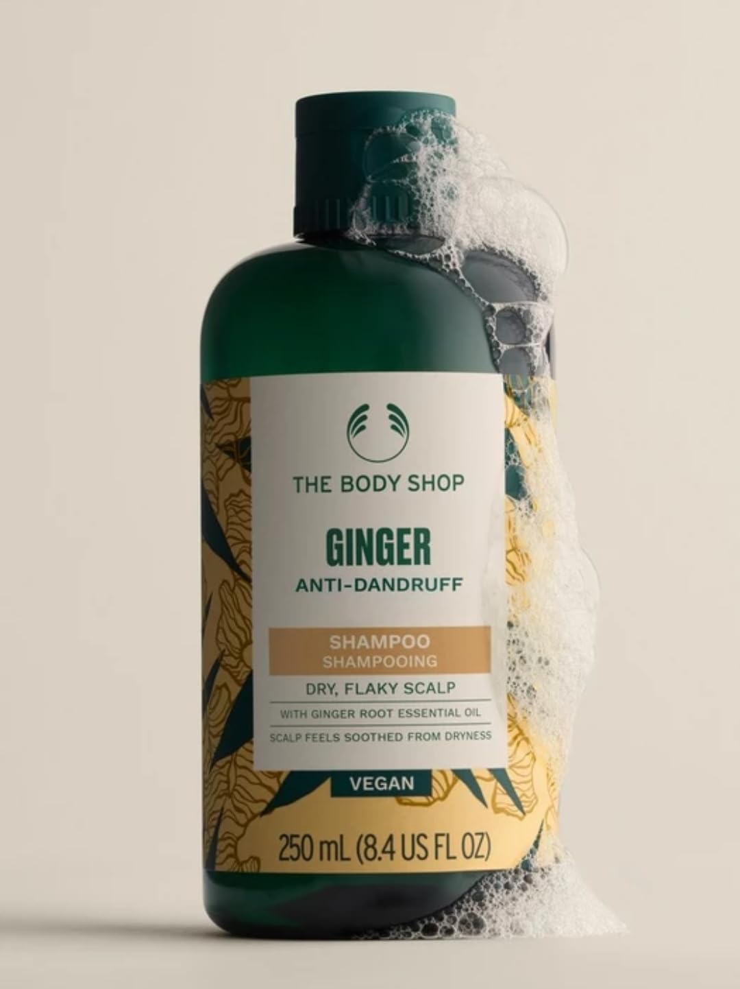 Ginger Anti Dandruff Shampoo For Itchy Flaky Or Dry Scalp - 250Ml