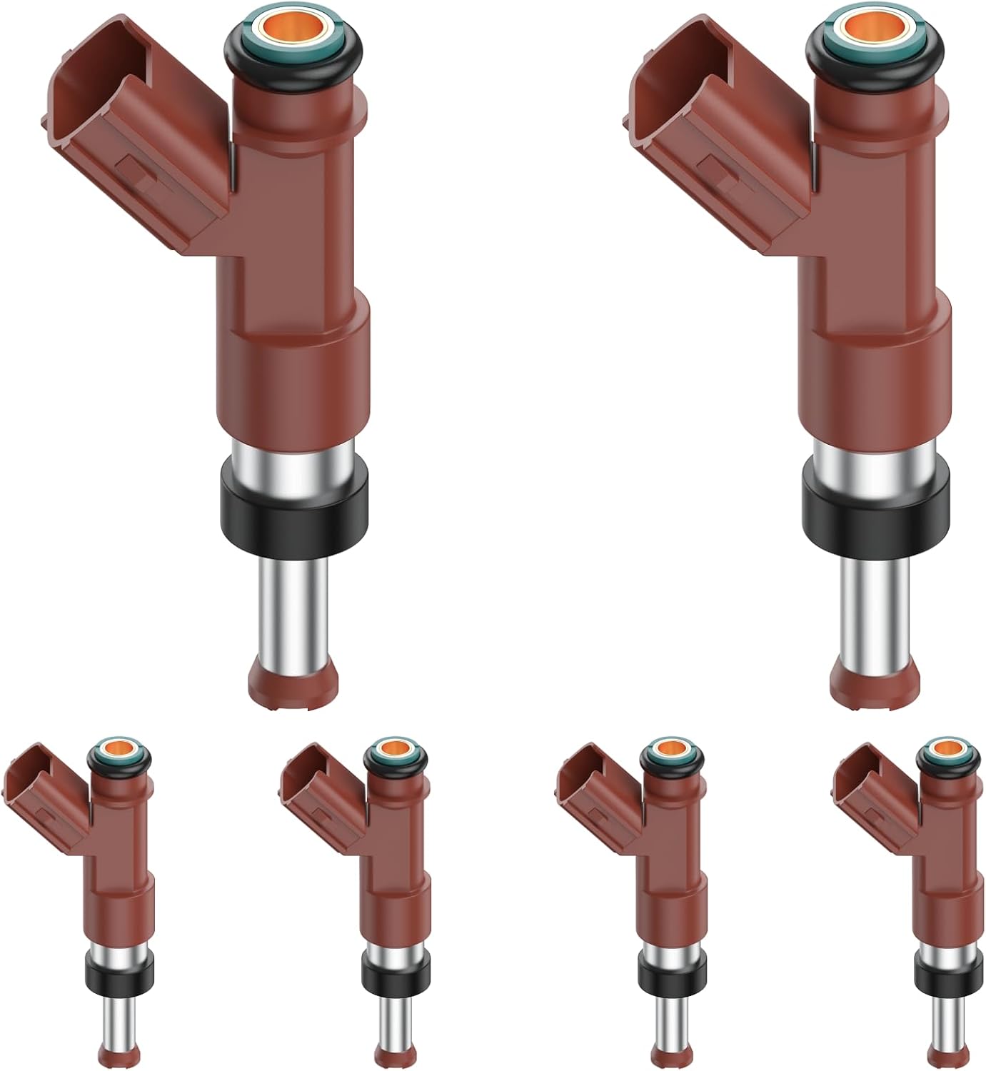 Set of 6 Fuel Injectors Compatible with Toyota Camry 2007-2011 Highlander 2008-2013 RAV4 2006-2011 Avalon 2005-2012 Sienna 2007-2010 RX350 2007-2009 ES350 2007-2012 3.5L,232500P040