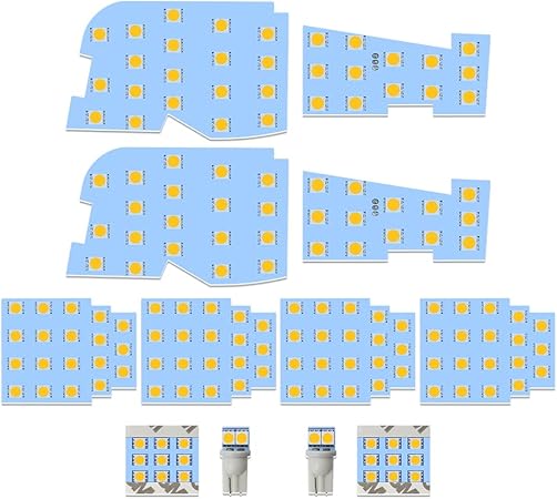 Amazon Opplight Led ルームランプ 30系 アルファード ヴェルファイア H27 1 H29 12 専用 Ledルームランプセット 電球色 3500k 明るい 室内灯 車内灯 車種別 専用パーツ カスタム 内装パーツ Ledバルブ 純正交換 加工不要 取付簡単 10点セット トヨタ 30系アルファード