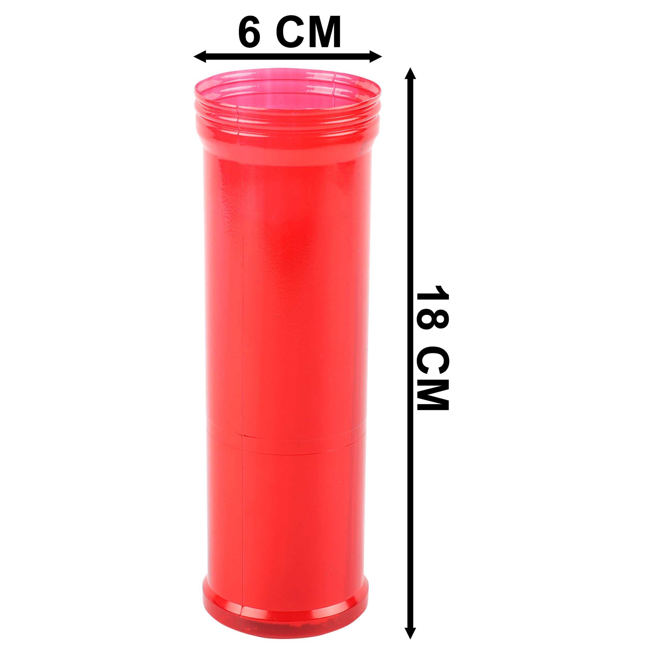 Lot De 3 Bougies Piliers Blanc 18x6cm - Bougies Décoratives Longue Durée 105 Heures, Sans Parfum