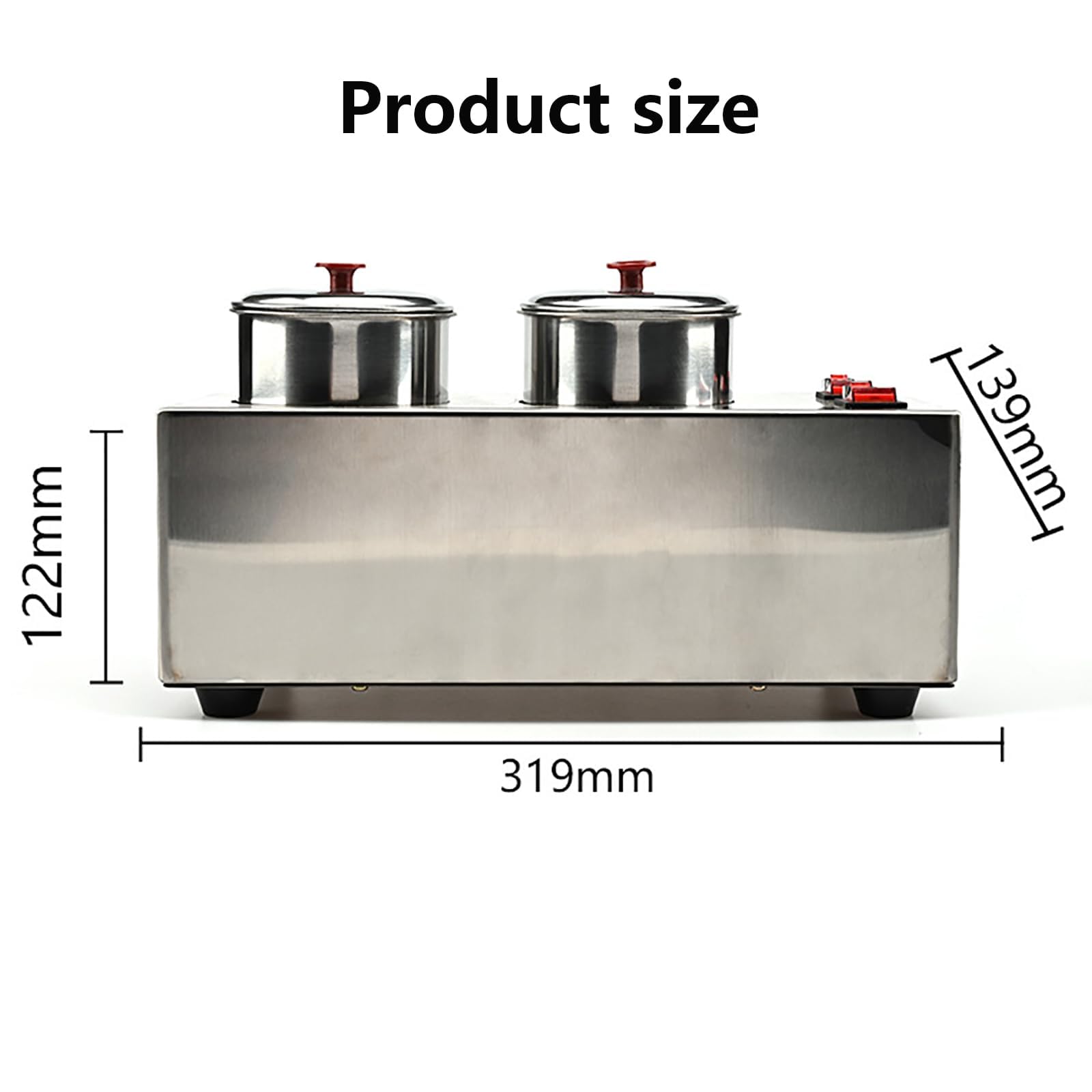KEhtu Máquina para Teñir Lentes ópticas, Equipo para Tintar Lentes De Gafas con 2 Copas (sin Control De Temperatura), 2 Interruptores Independientes, Rápida Disipación del Calor.