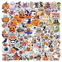 150 Pcs Halloween Stickers, Halloween Stickers Kids, DIY Pumpkin Ghost Witch Skeleton Waterproof Decals for DIY Crafts, Greeting Cards, Present Tags, Treats Party Favor