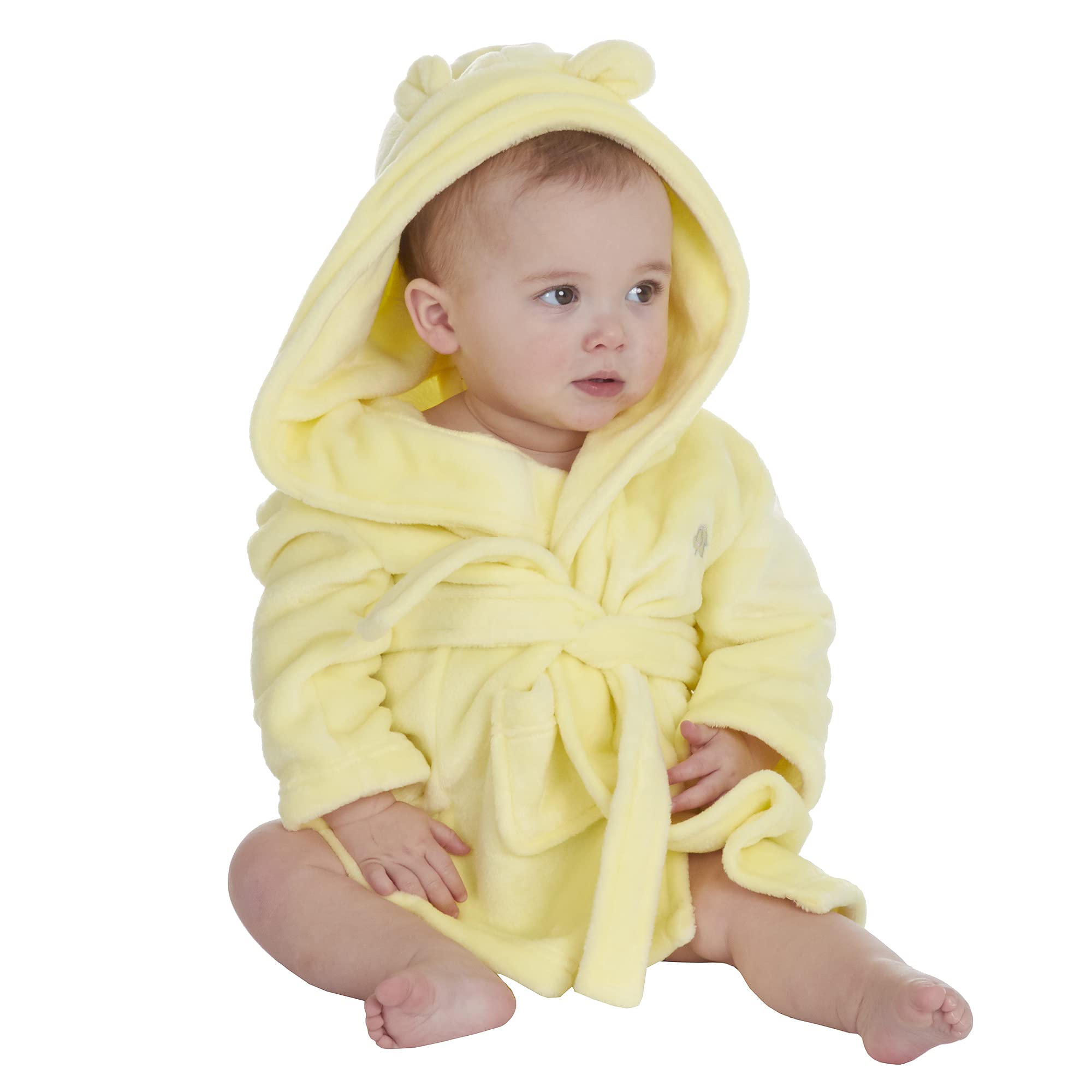 Undercover Elephant - Lemon Lingerie Baby Elephant Fleece Robe 18C716 Lemon 6-12 Months