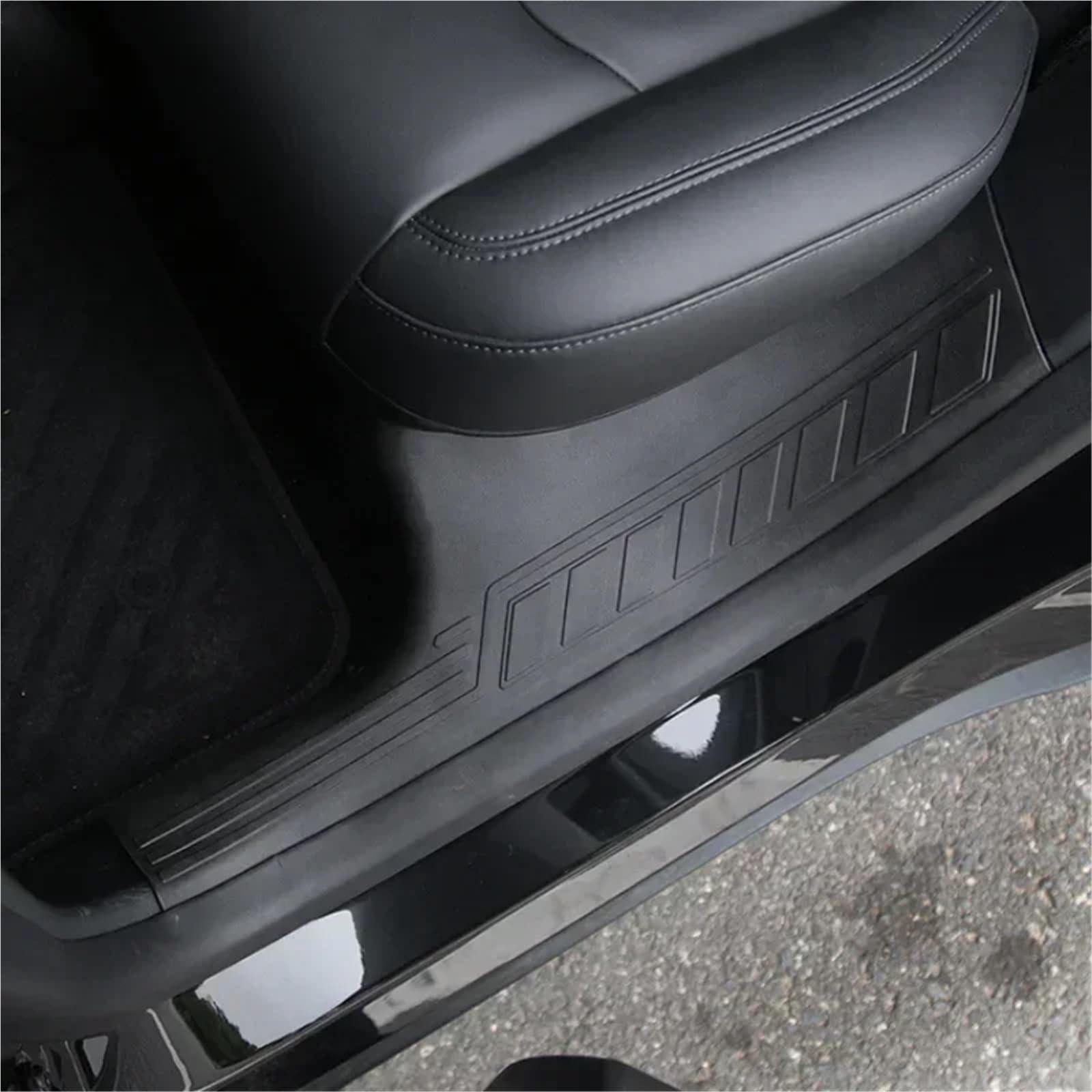 drabina składana auto Pasuje do Tesli, pasuje do modelu Y, listwa progowa bagażnika, naklejka na pedał powitalny, ABS, błotnik boczny, maty TPE(Front Door Sill)