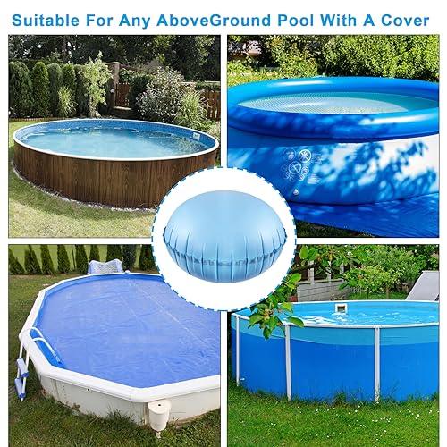 4ft x 4ft Winter Pool Cushion, Winterizing Pool Pillow with Ropes - Image 2