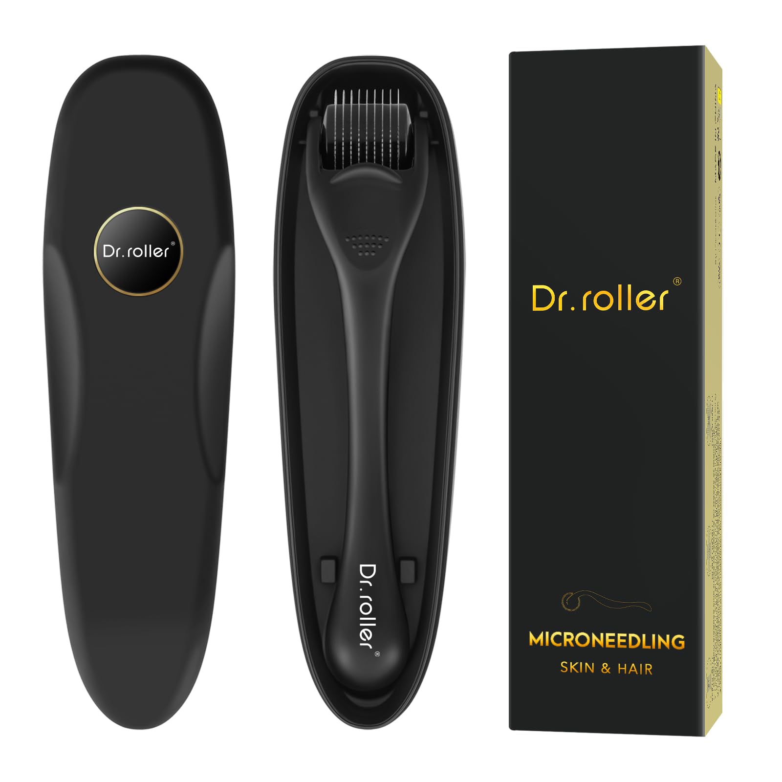 Beard Roller 0.5 mm, Derma Roller Hair, Beard Roller, Beard Growth, Microneedling Roller, Derma Roller with 540 Micro Titanium Needles for Face, Scalp, Hair Loss, Scars-picture-34