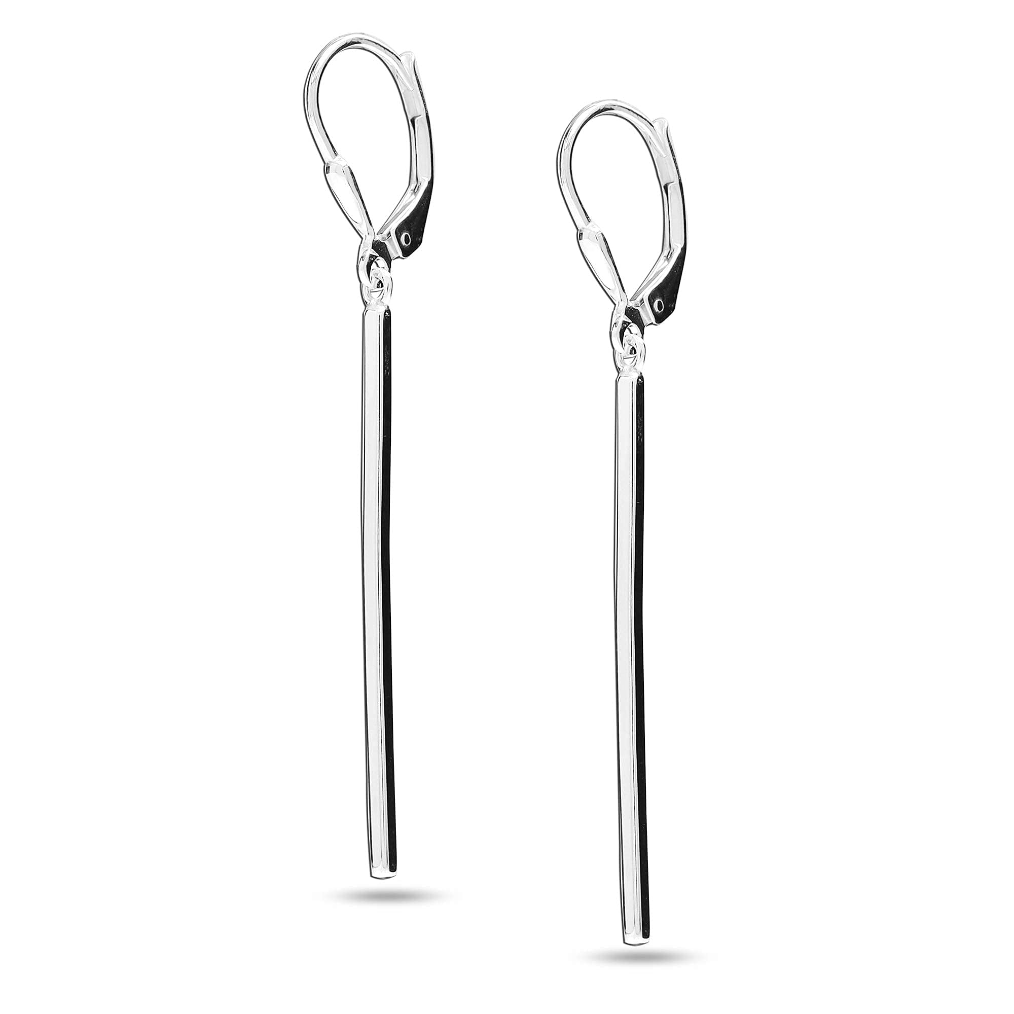 Nora Nico 925 Sterling Silver BIS Hallmarked Bar Light-Weight Leverback Drop Dangle Earrings for Women (B09GM9GG9S) Amazon Price History, Amazon Price Tracker