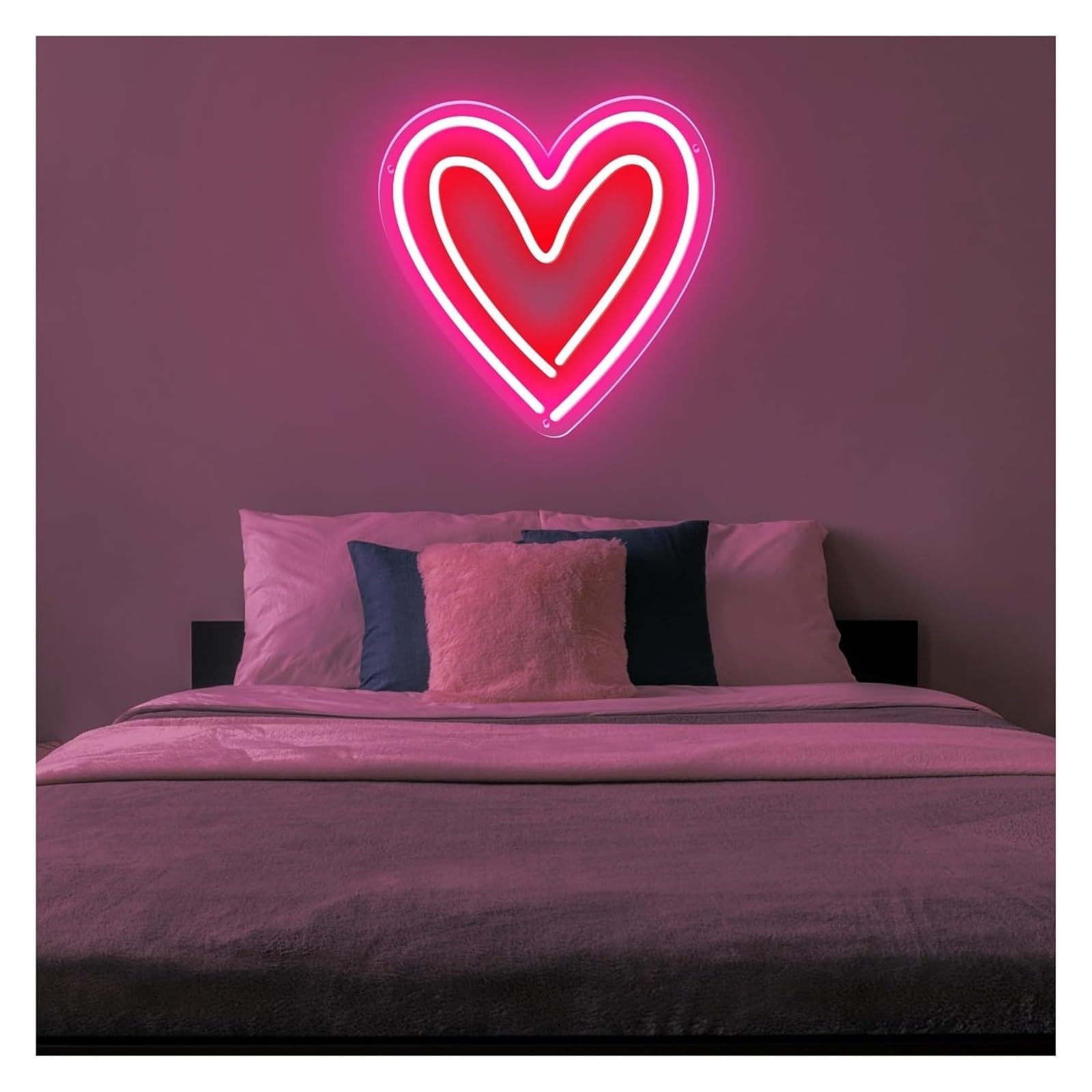 Regalo creativo per insegne al neon Decorazioni per insegne al neon a forma di cuore