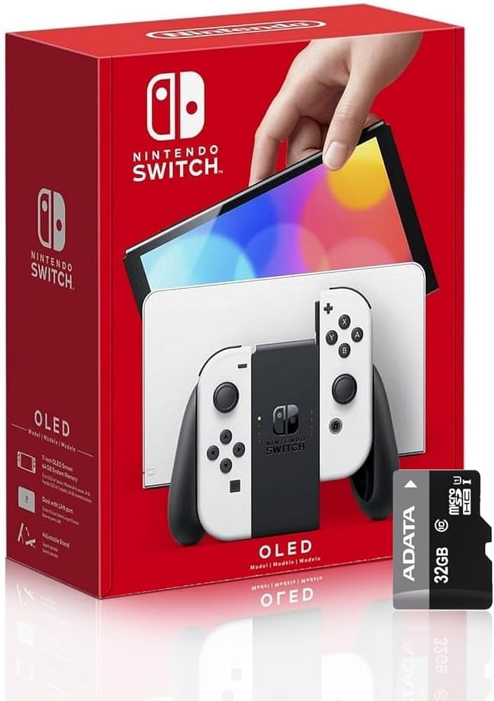Amazon.com: Nintendo Switch (OLED model) with White Joy-Con and