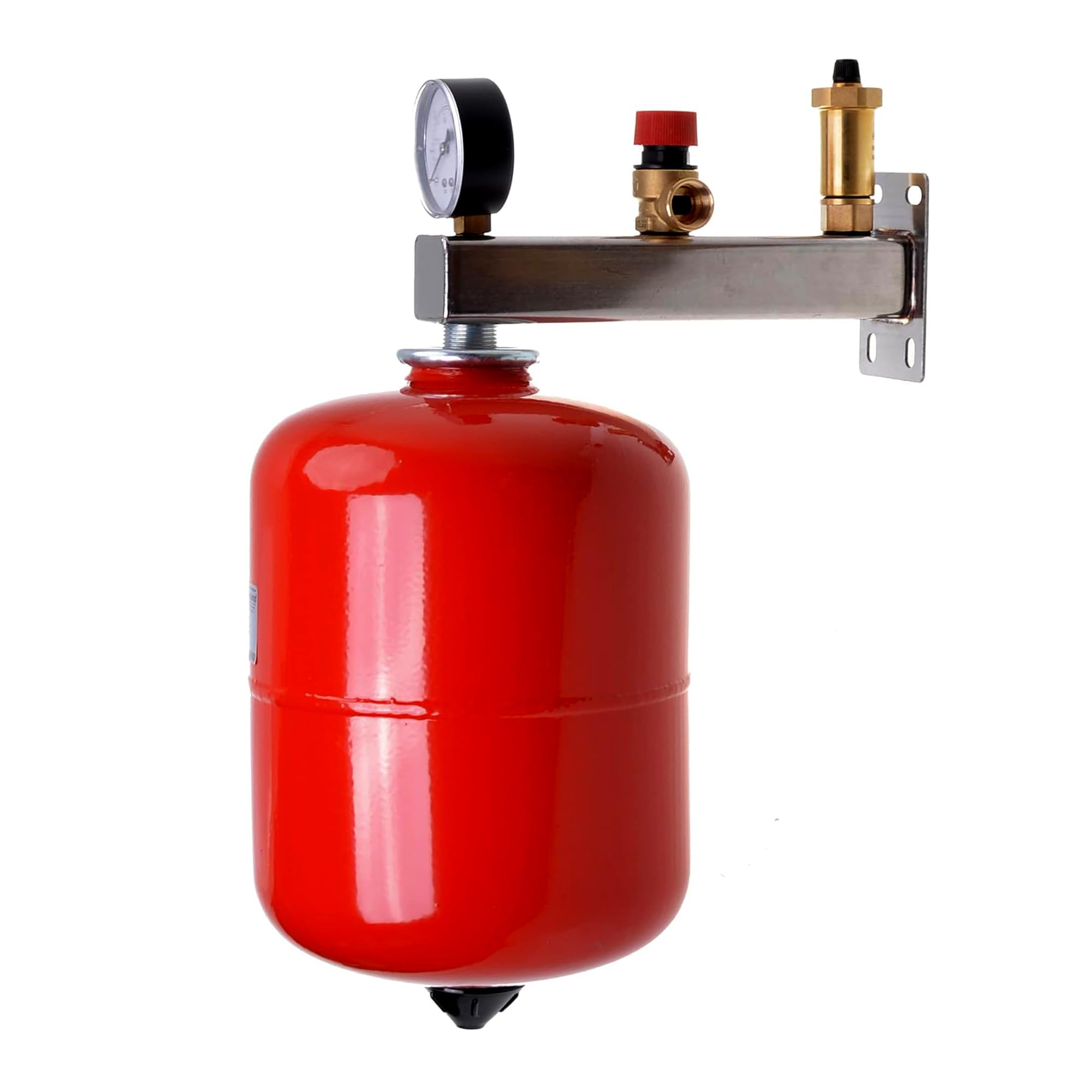 Set di vasi di espansione a membrana con gruppo di sicurezza in acciaio inox per riscaldamento e acqua di raffreddamento (misura 24 L)