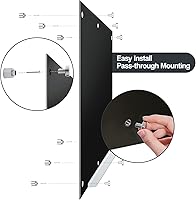 Vista 115 de J&J worldwide Glass Whiteboard Yearly Calendar - 35" X 47" Large Wall Whitrboard - White Board Dry Erase Planner for Wall Home, School, Office