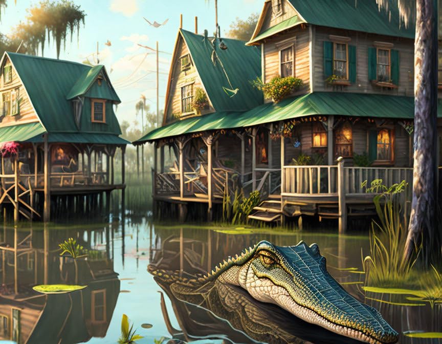 Impression toile crocodile haute définition ELYRTHRIUMC art mural 50 x 70 cm